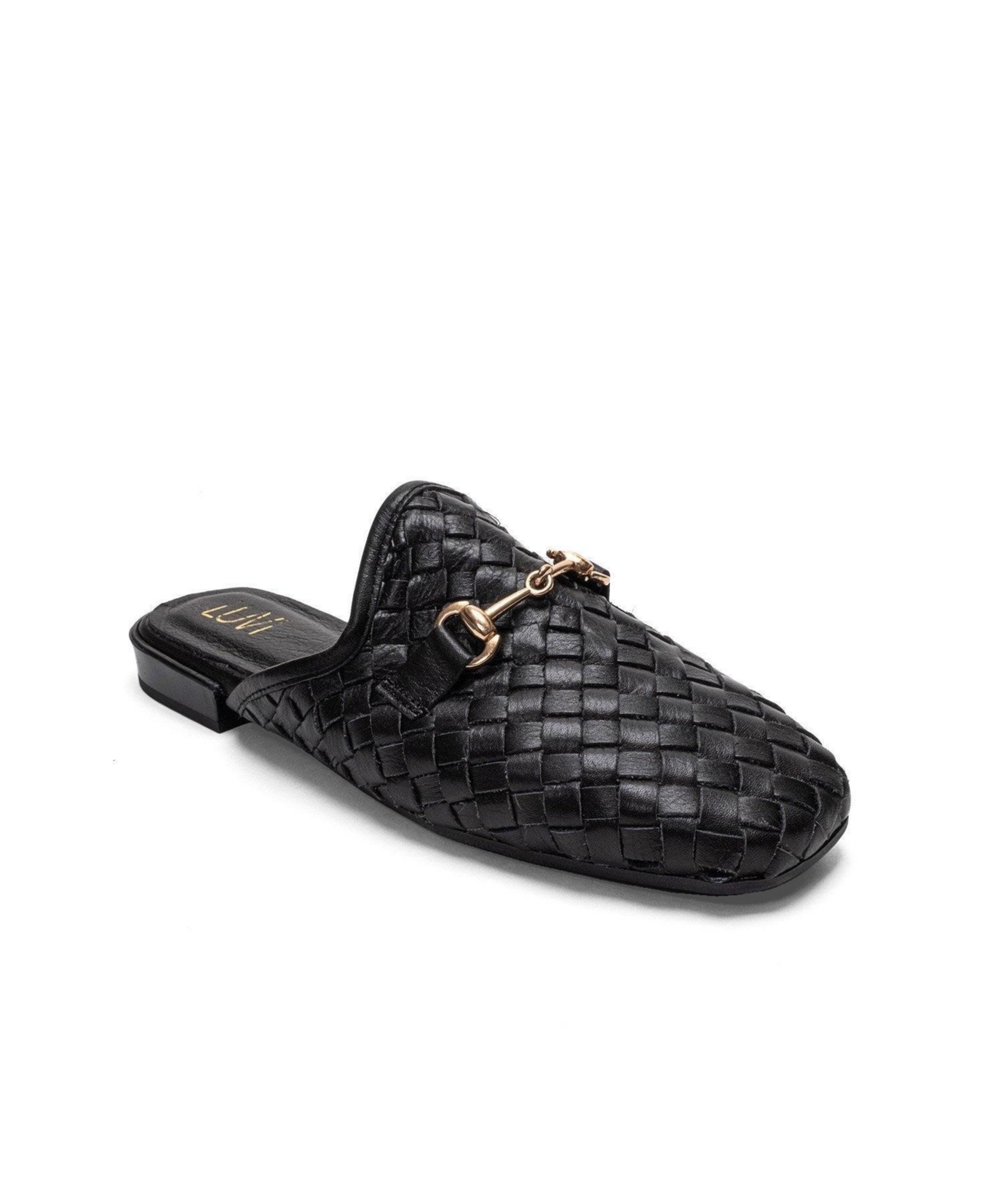 Forever and Always Shoes Women’s Senia Leather Woven Mule – Black Forever and Always Shoes Women’s Senia Leather Woven Mule – Black