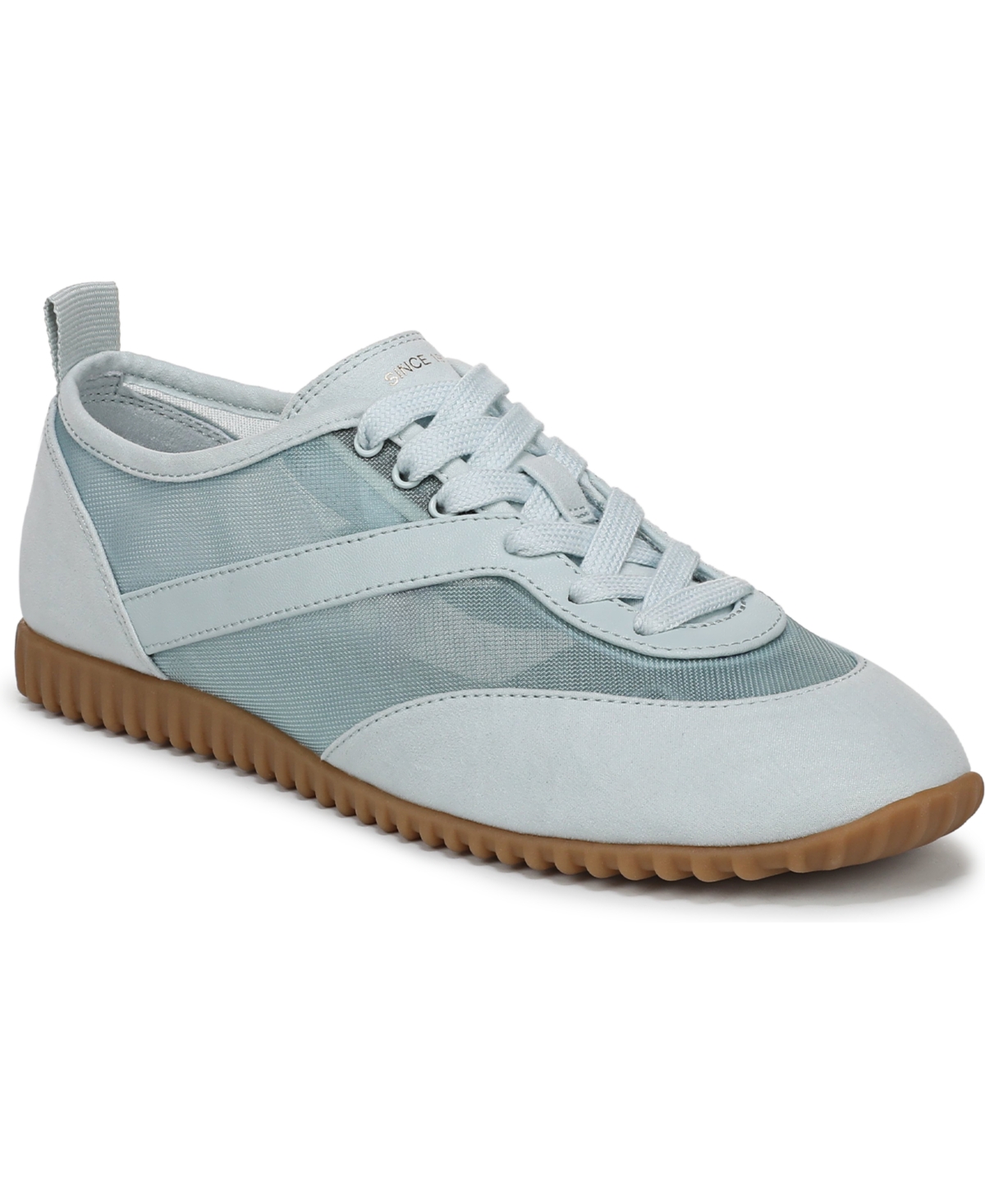 Franco Sarto Women’s Hollis Round Toe Lace-Up Shoes – Blue Mesh/Microfiber