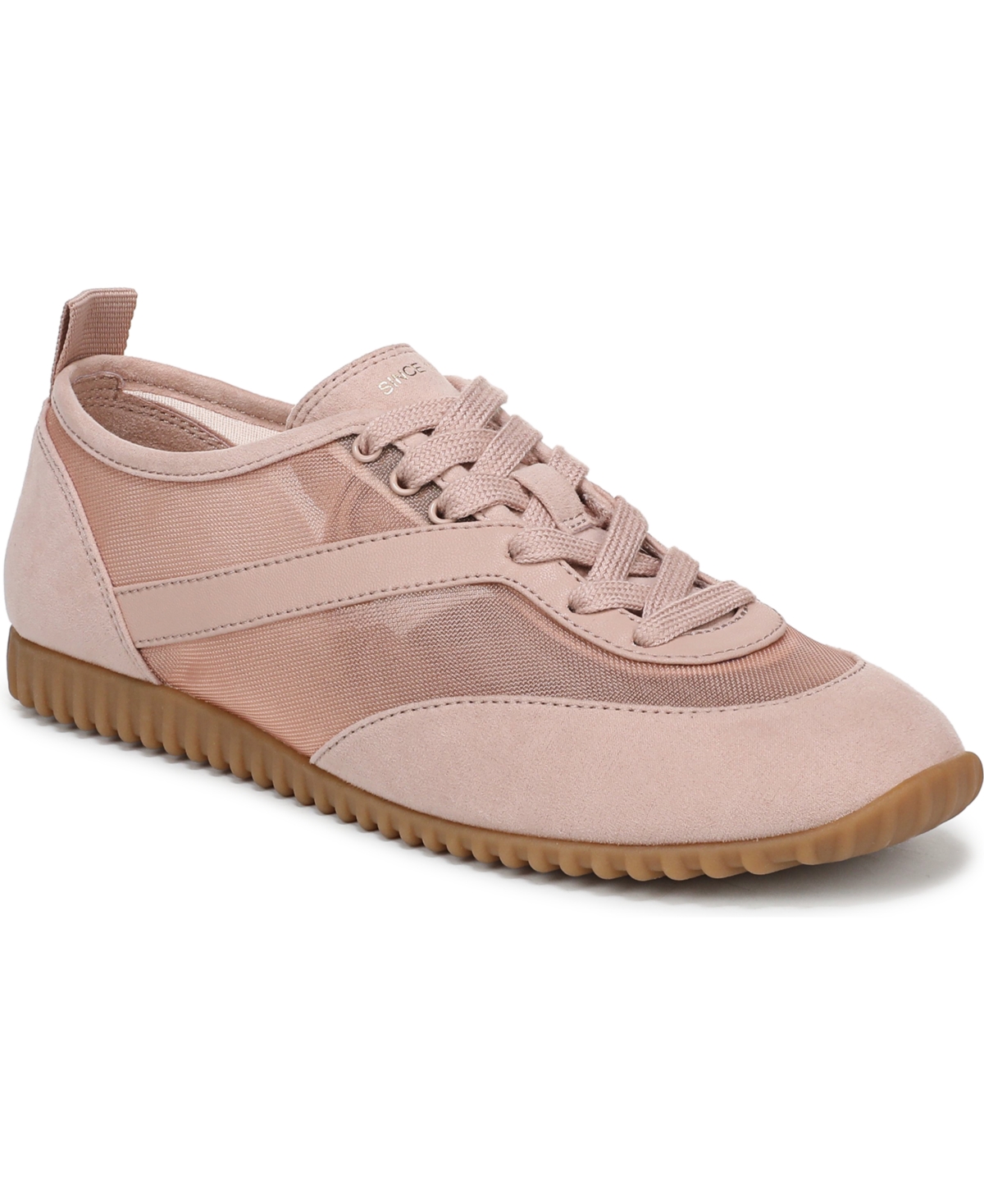 Franco Sarto Women’s Hollis Round Toe Lace-Up Shoes – Pink Mesh/Microfiber
