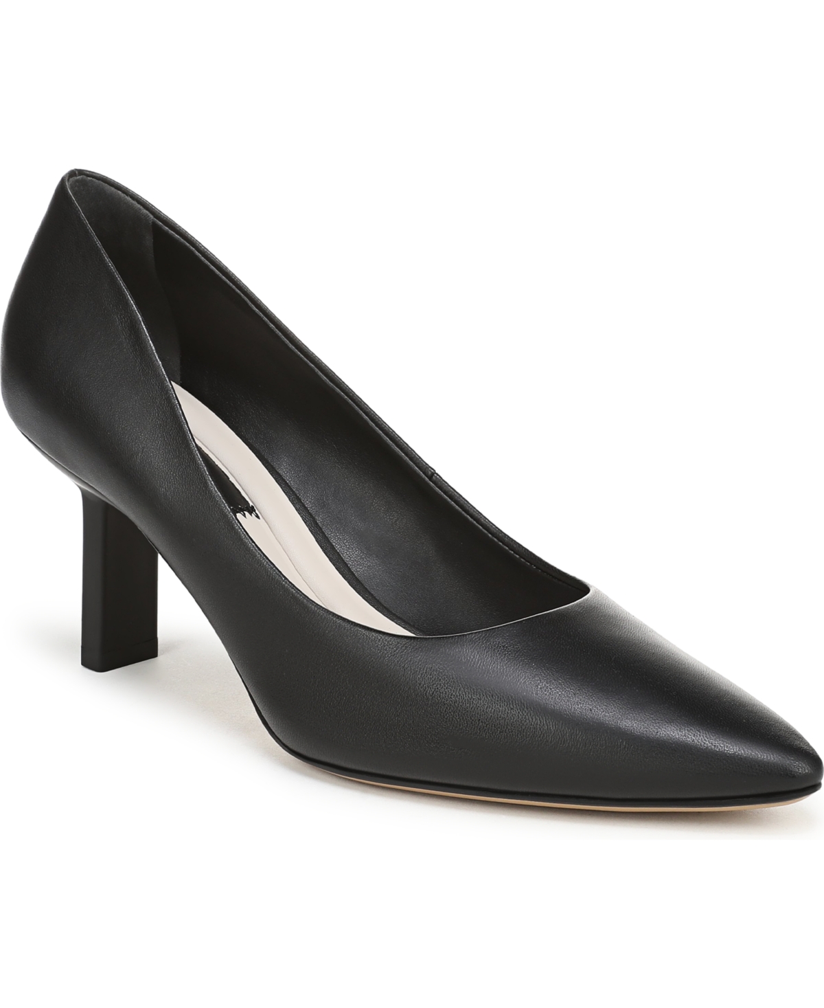 Franco Sarto Women’s Julissa Pointed Toe Pump Shoes – Black Leather