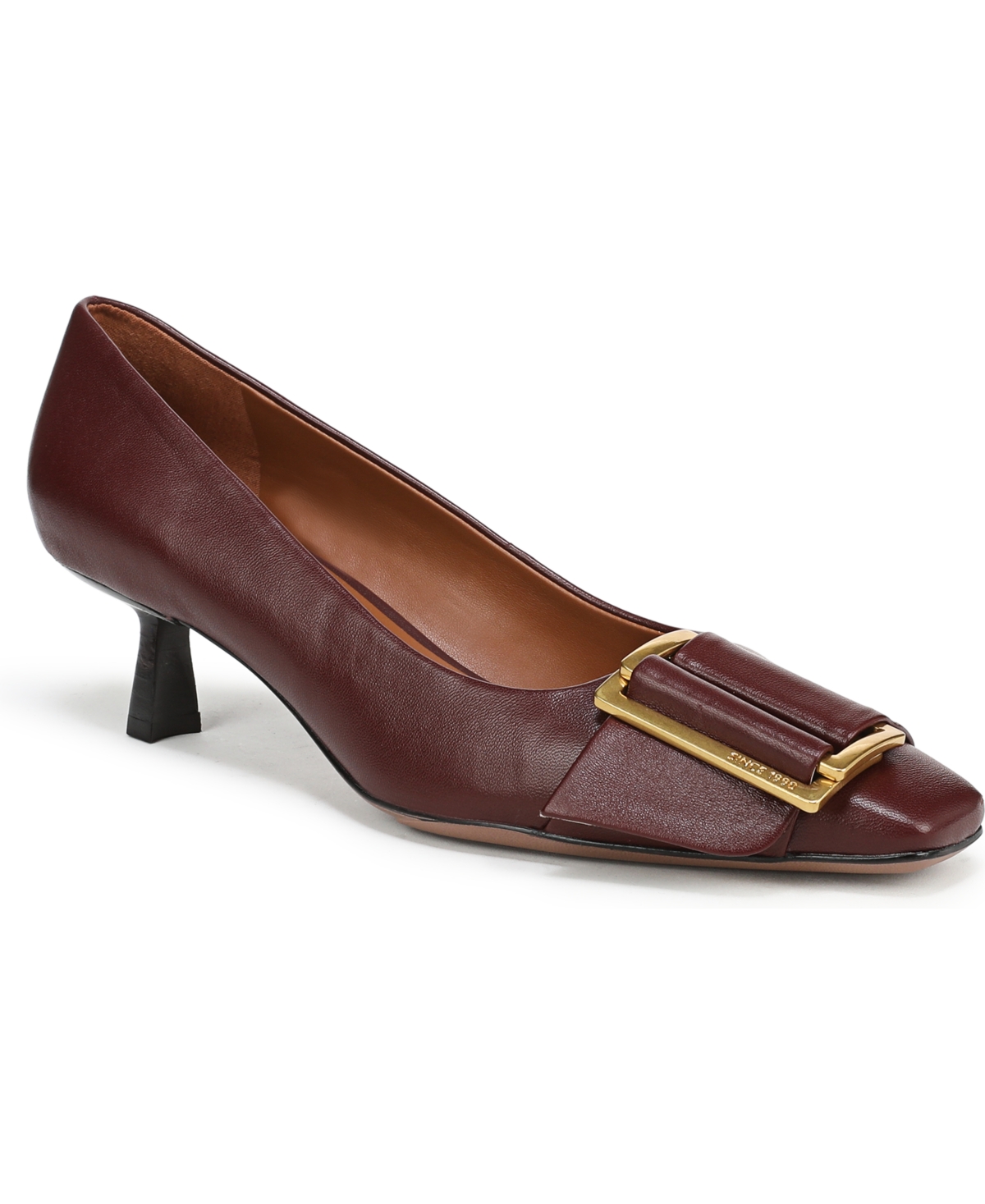 Franco Sarto Women’s Rainey Snip Toe Pump Shoes – Oxblood Red Leather