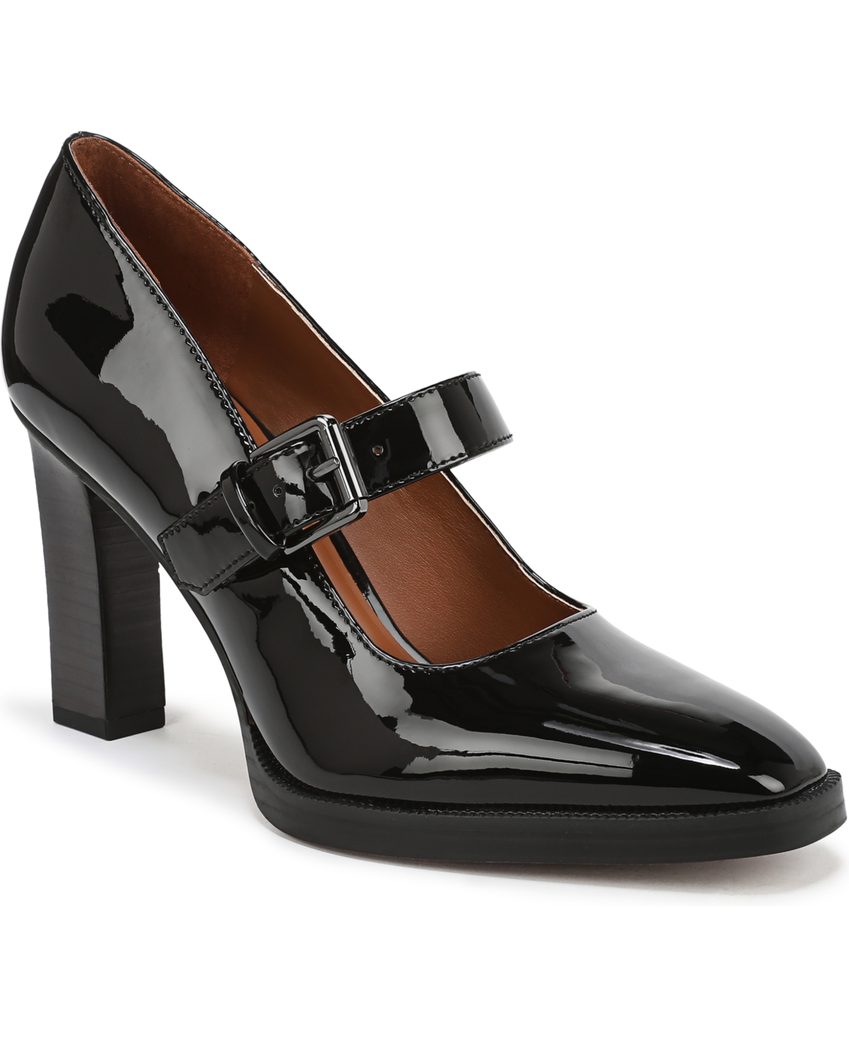 Franco Sarto Women’s Shalina Square Toe Mary Jane Shoes – Black Patent Faux Leather Franco Sarto Women’s Shalina Square Toe Mary Jane Shoes – Black Patent Faux Leather