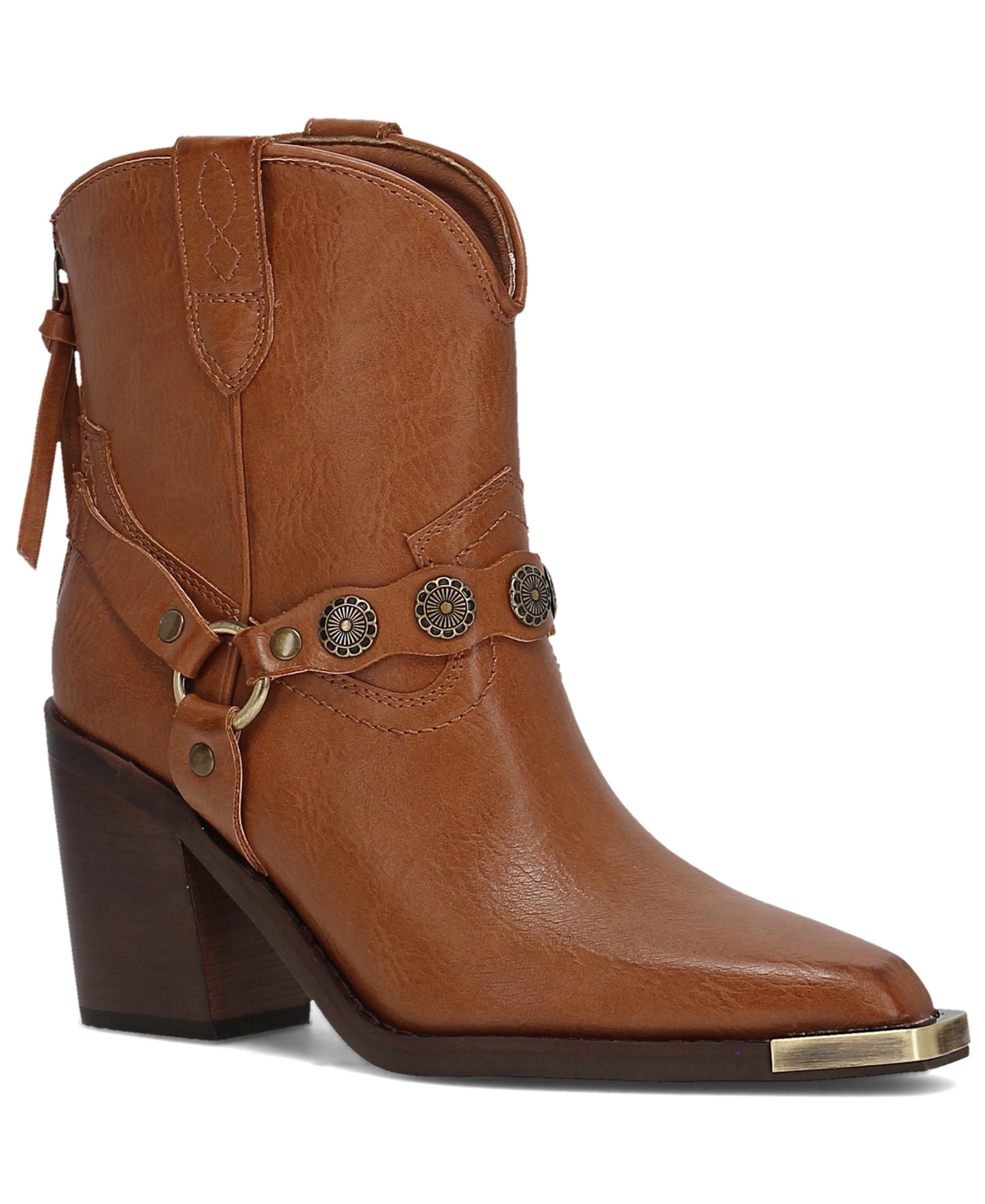 Frye and Co. Women’s Ashlyn Mini Concho I Pointed Toe Booties – Saddle Frye and Co. Women’s Ashlyn Mini Concho I Pointed Toe Booties – Saddle