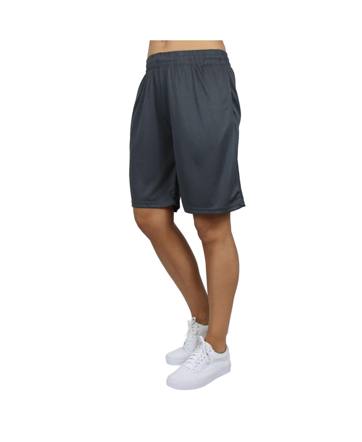 Galaxy By Harvic Women’s Loose Fit Moisture Wicking Performance Mesh Shorts – Charcoal Galaxy By Harvic Women’s Loose Fit Moisture Wicking Performance Mesh Shorts – Charcoal