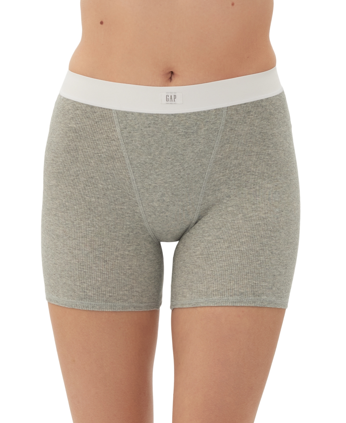 Gap GapBody Women’s Logo Comfort High-Waist Shorts GPW01070 – Heather Grey