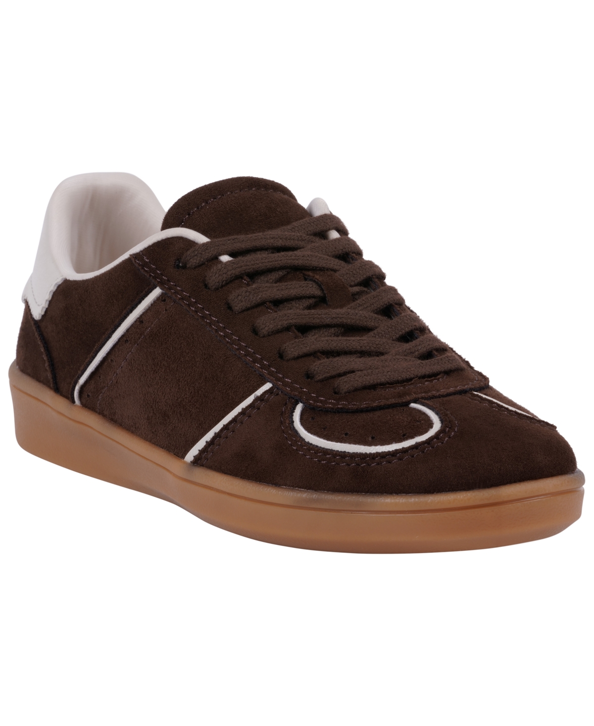 Gc Shoes Women’s Milan Lace-Up Sneakers – Chocoloate Suede