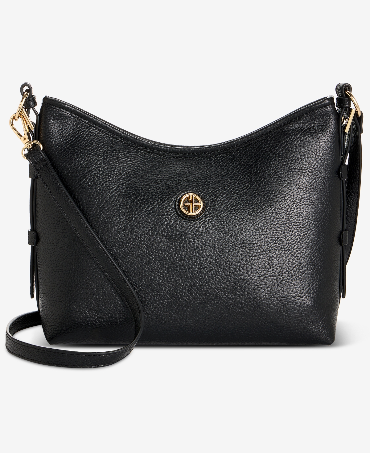 Giani Bernini Pebble Soft Medium Shoulder Bag, Exclusively at Macy’s – Black