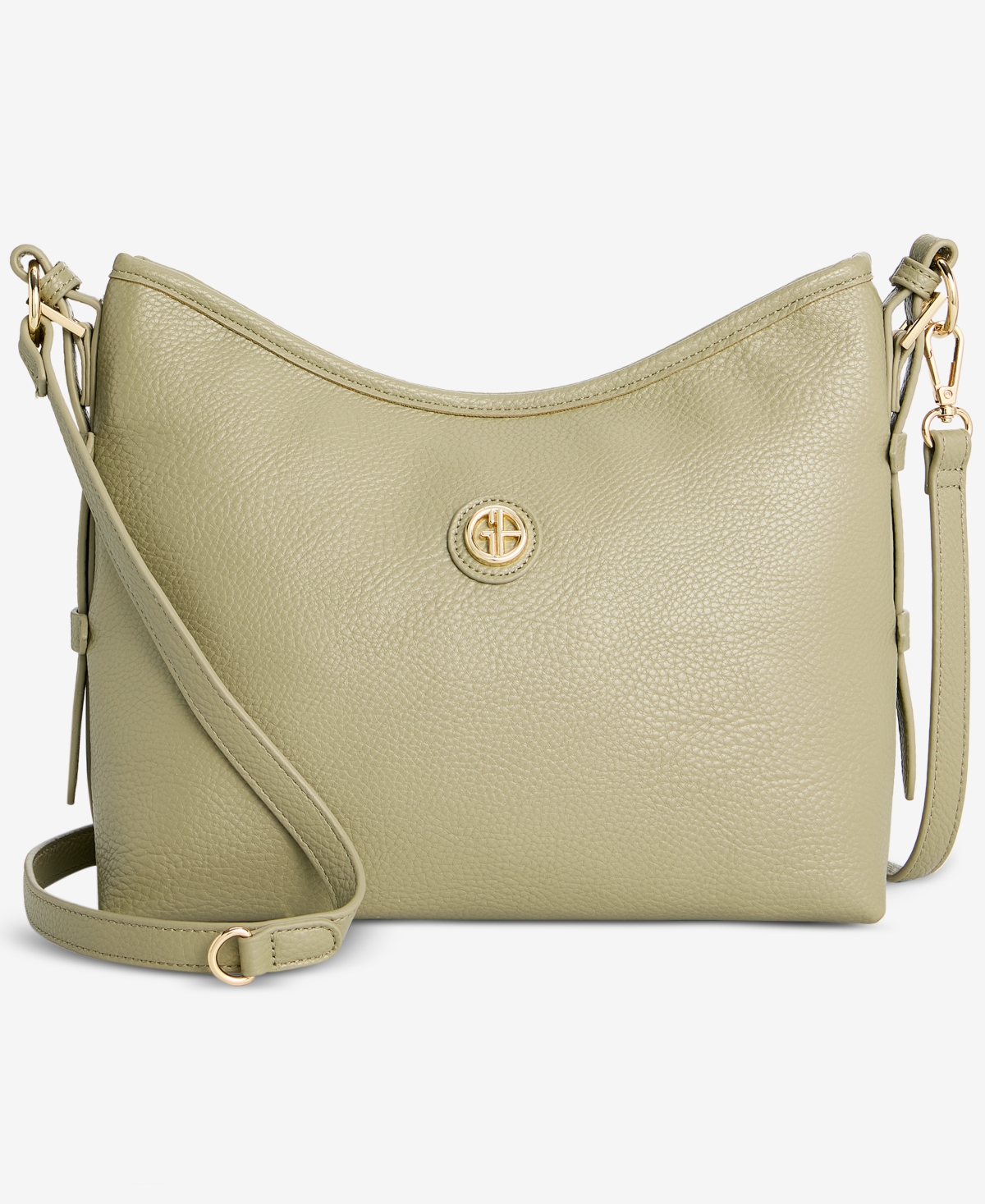 Giani Bernini Pebble Soft Medium Shoulder Bag, Exclusively at Macy’s – Lemon Pepp