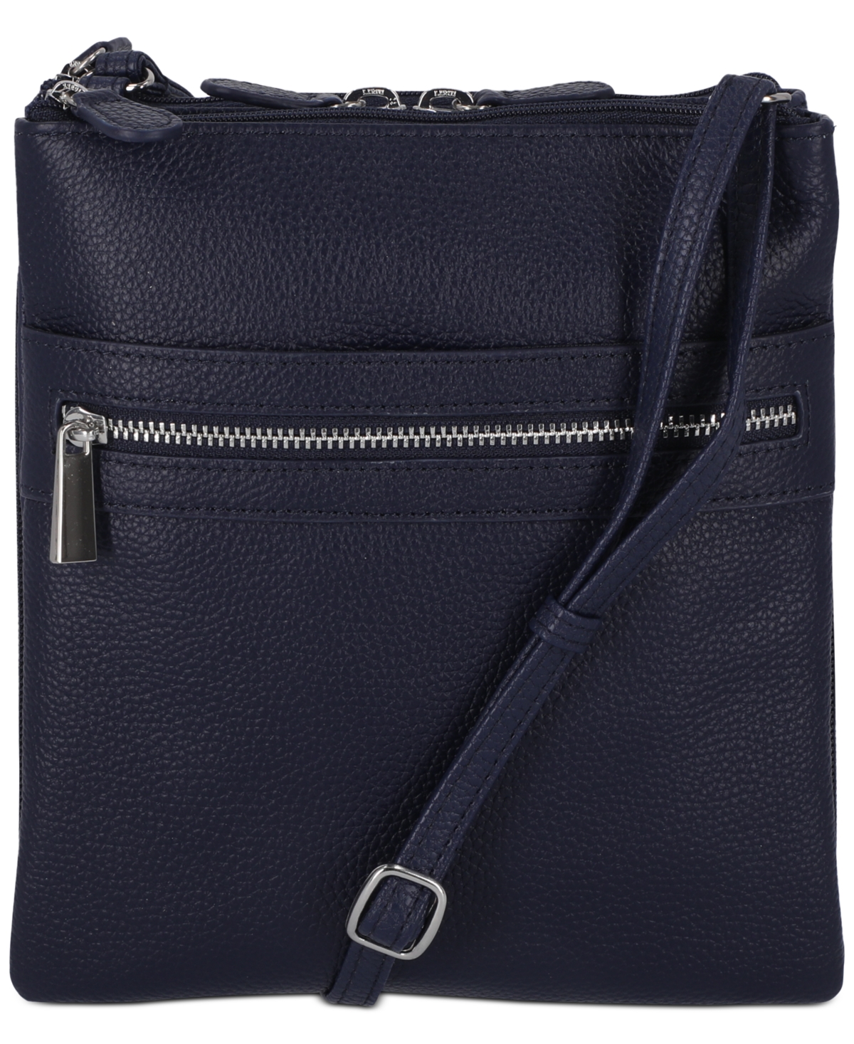 Giani Bernini Triple-Zip Pebble Leather Dasher Crossbody, Exclusively at Macy’s – Navy Giani Bernini Triple-Zip Pebble Leather Dasher Crossbody, Exclusively at Macy’s – Navy