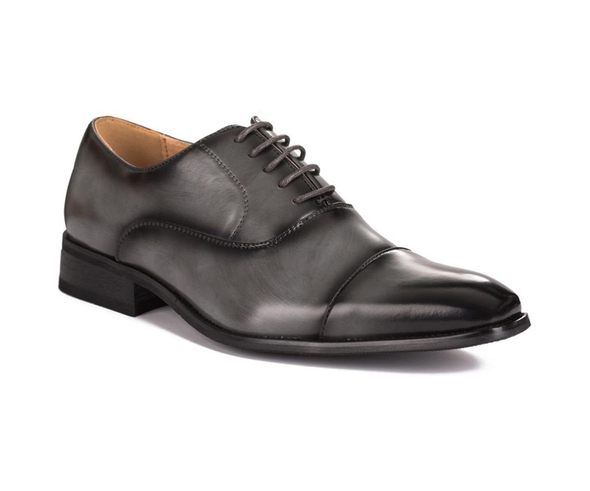 Gino Vitale Lace-up Cap Toe Dress Oxfords Shoes – Gray