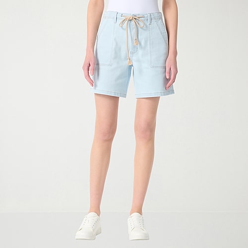 Gloria Vanderbilt Womens 7″ Mid Rise Denim Short, 10, Blue Gloria Vanderbilt Womens 7″ Mid Rise Denim Short, 10, Blue