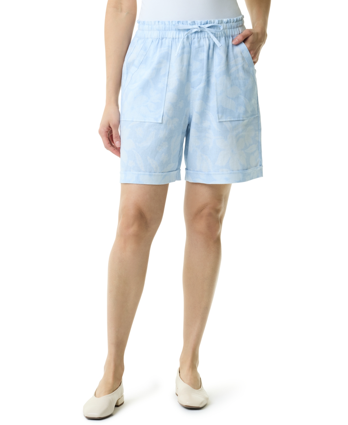 Gloria Vanderbilt Women’s Jax Drawstring Shorts – Floral Morning Dew Gloria Vanderbilt Women’s Jax Drawstring Shorts – Floral Morning Dew