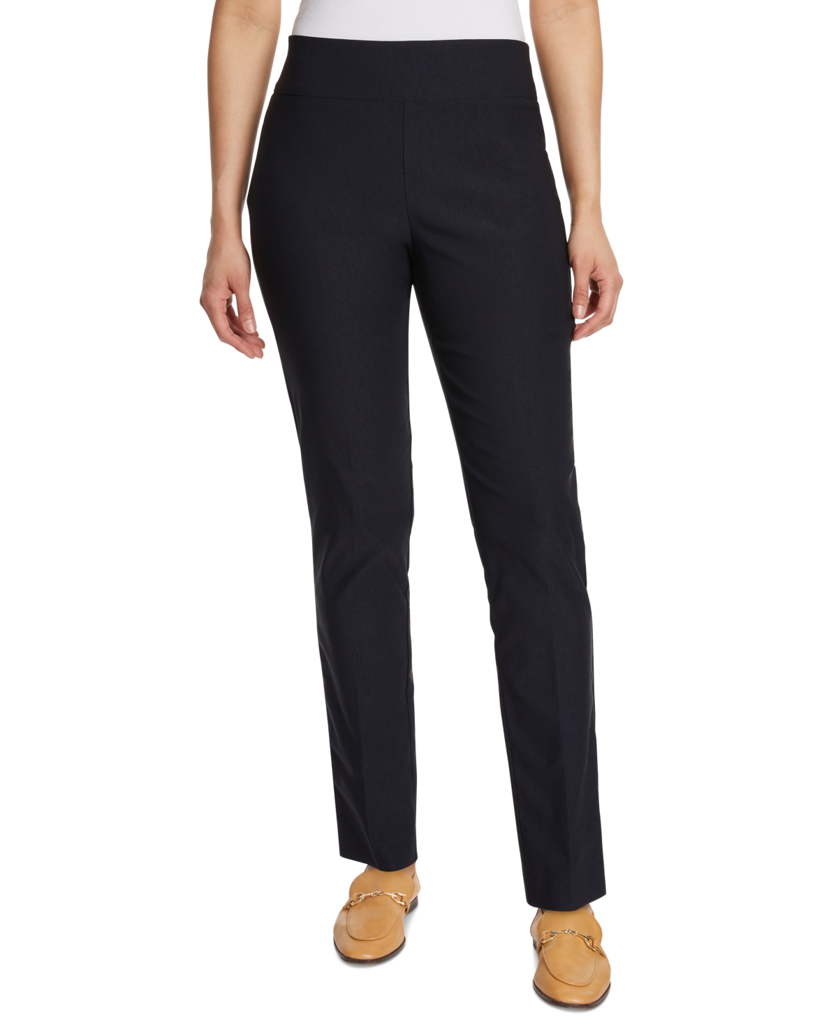 Gloria Vanderbilt Women’s Tummy-Control Pull-On Slim Trousers, in Regular, Short & Long – Navy Midnight Affair Gloria Vanderbilt Women’s Tummy-Control Pull-On Slim Trousers, in Regular, Short & Long – Navy Midnight Affair