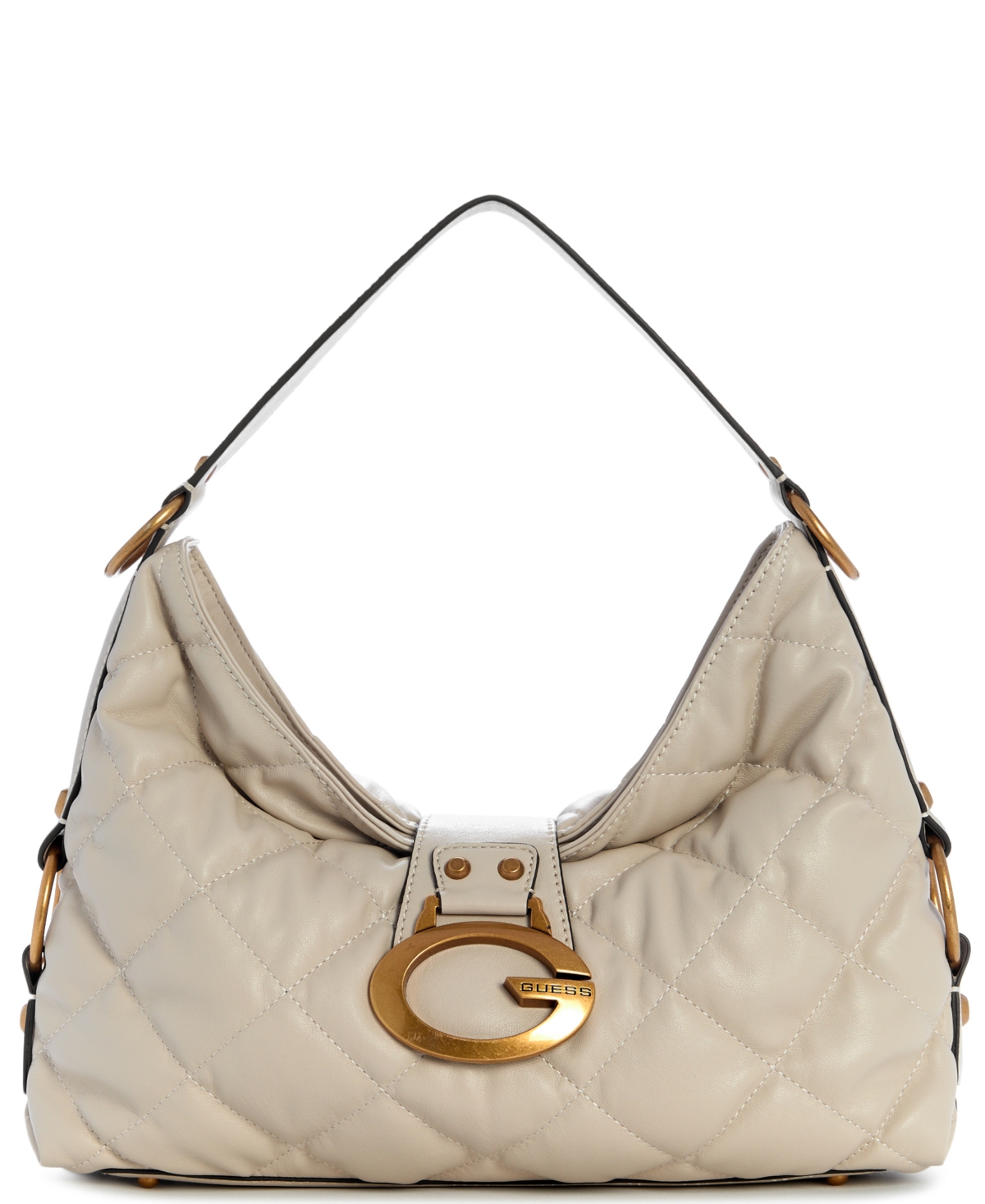 Guess Camden Large Shoulder Handbag – Bone Guess Camden Large Shoulder Handbag – Bone