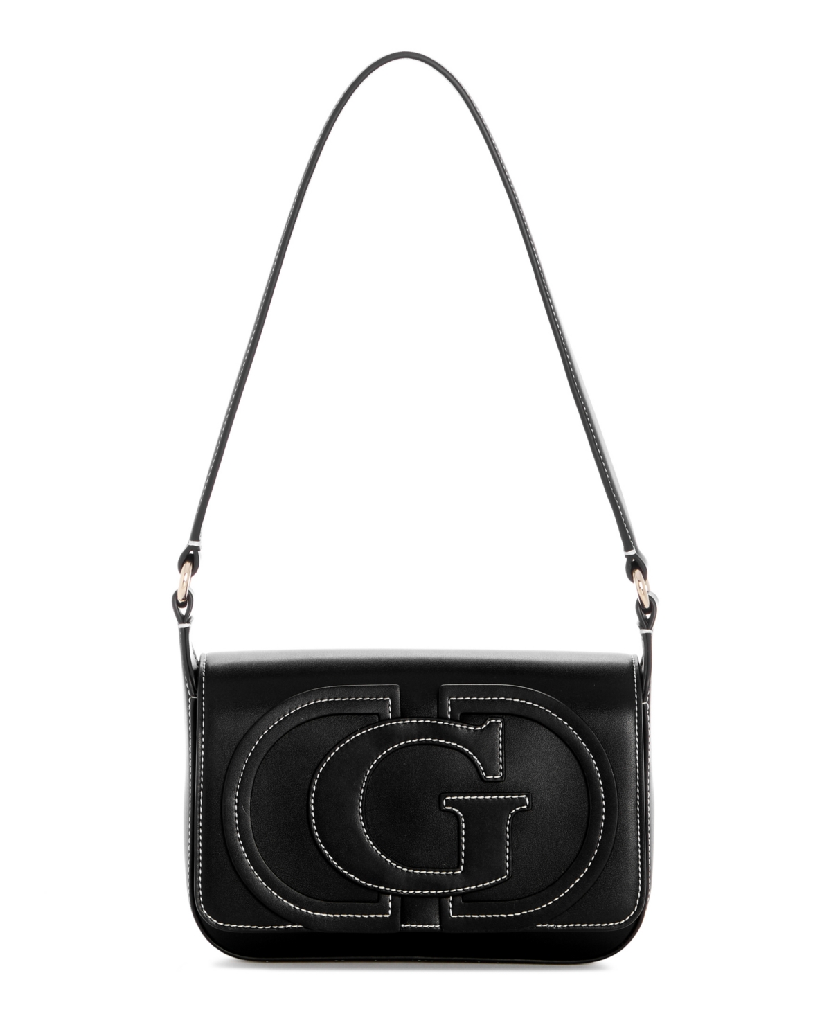 Guess Ruby Small Flap Shoulder Handbag – Black Guess Ruby Small Flap Shoulder Handbag – Black