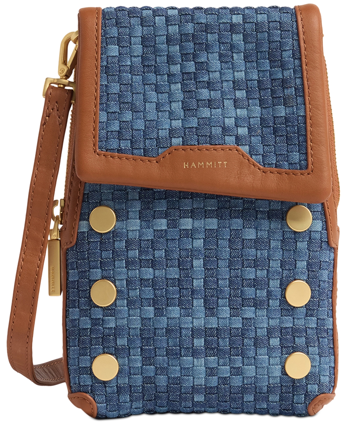 Hammitt Vip Mini Mobile Leather Crossbody – Mosaic Denim Hammitt Vip Mini Mobile Leather Crossbody – Mosaic Denim
