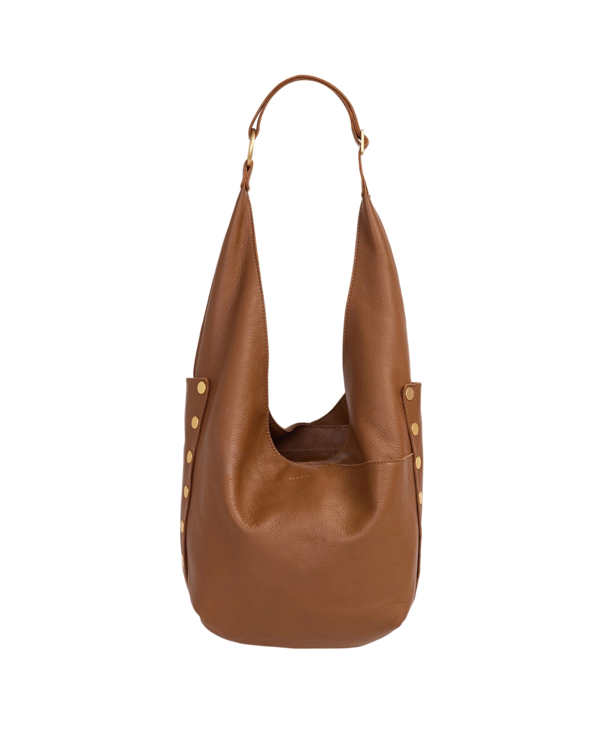 Hammitt Women’s Tom Zip Large Leather Hobo Handbag – Mahogany Pebble Bgrz