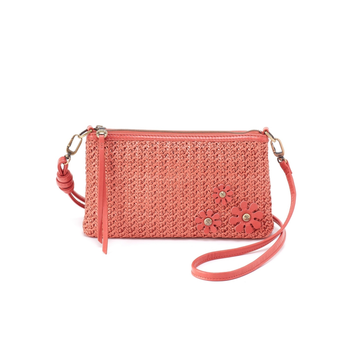 Hobo Womens Darcy Crossbody – Wild rose woven straw