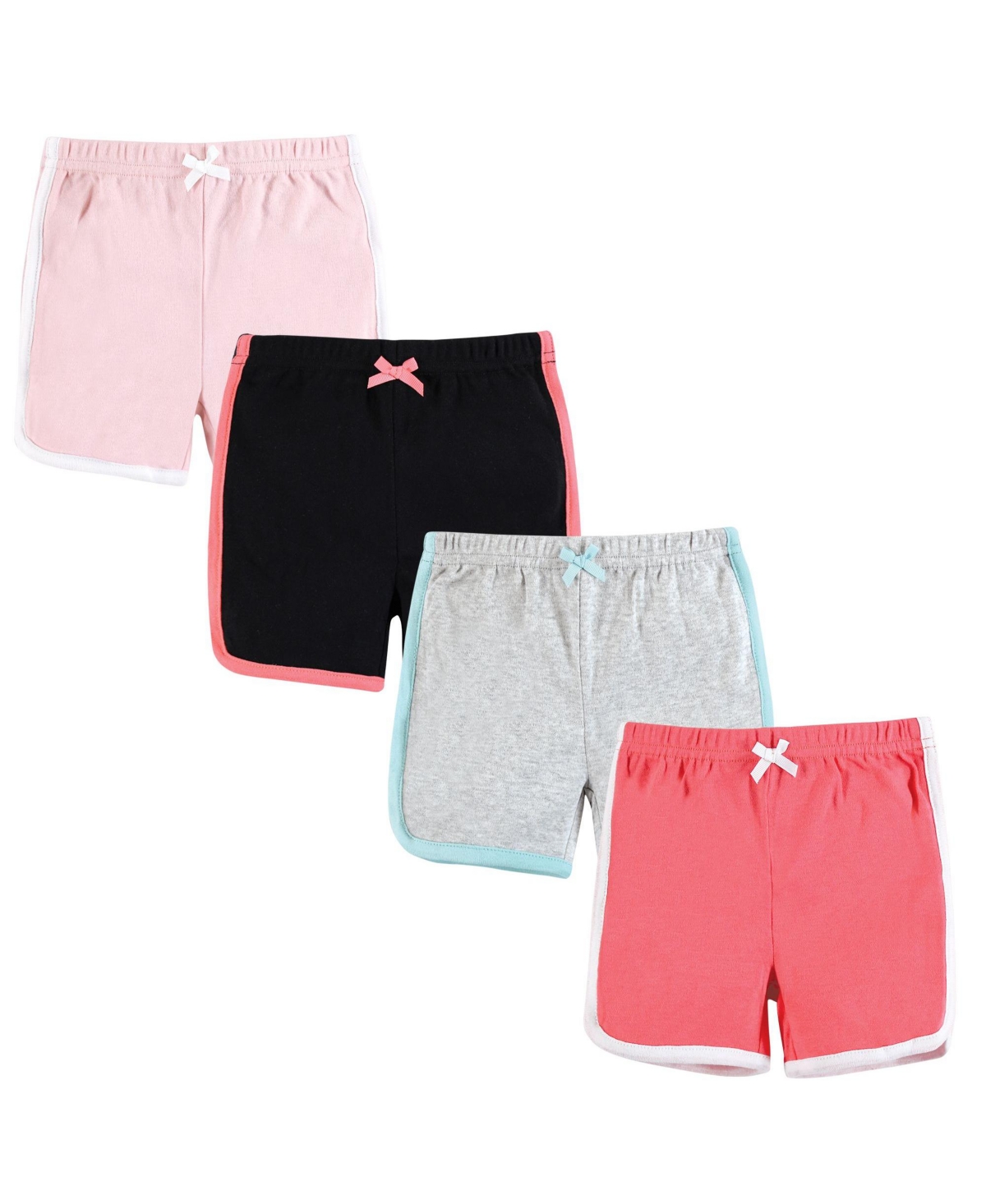 Hudson Baby Baby Girls Shorts Bottoms 4-Pack – Coral Hudson Baby Baby Girls Shorts Bottoms 4-Pack – Coral
