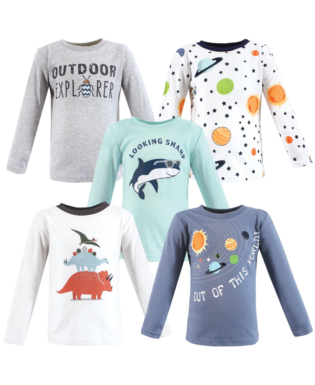 Hudson Baby Toddler Girls Hudson Shorts Bottoms 4-Pack – Solar system shark Hudson Baby Toddler Girls Hudson Shorts Bottoms 4-Pack – Solar system shark