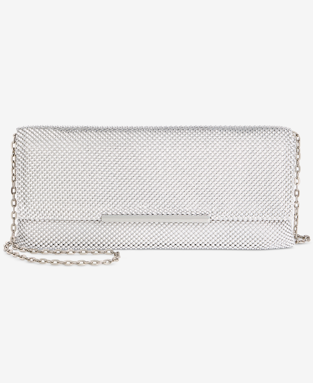 I.n.c. International Concepts Ether East/West Studded Mesh Clutch, Macy’s Exclusive – Silver I.n.c. International Concepts Ether East/West Studded Mesh Clutch, Macy’s Exclusive – Silver