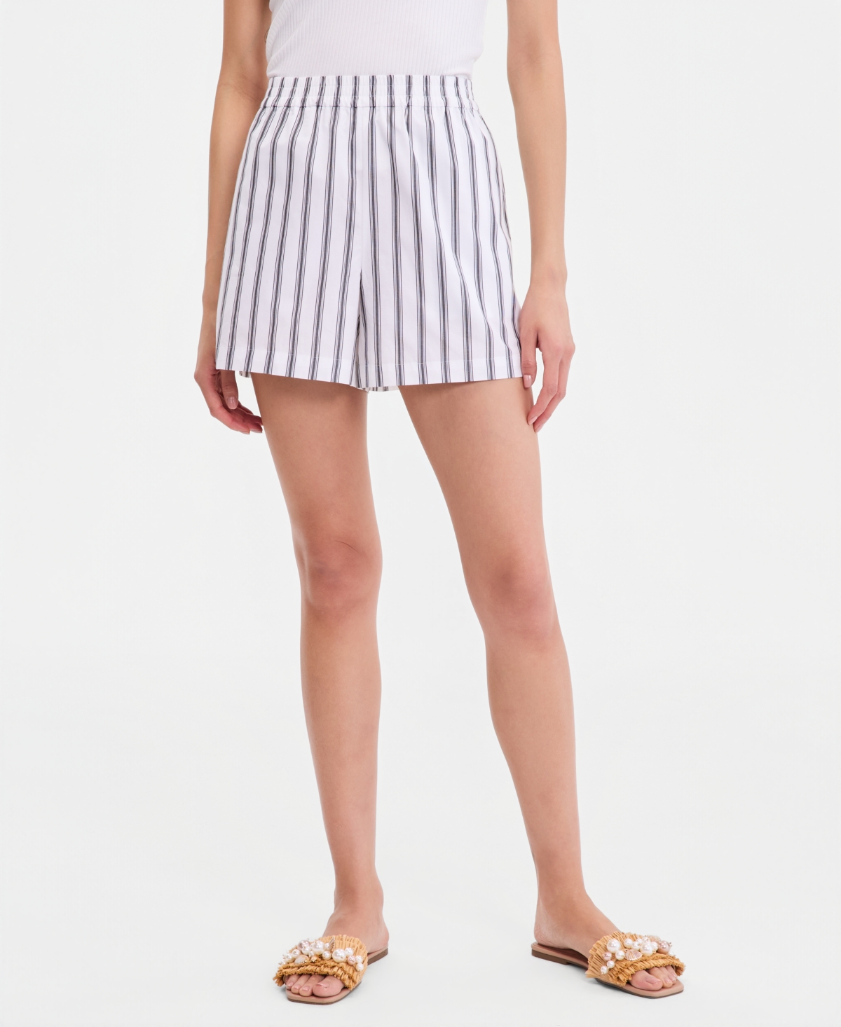 I.n.c. International Concepts Women’s Striped Pull-On Cotton Shorts, Macy’s Exclusive – Talia Stripe I.n.c. International Concepts Women’s Striped Pull-On Cotton Shorts, Macy’s Exclusive – Talia Stripe