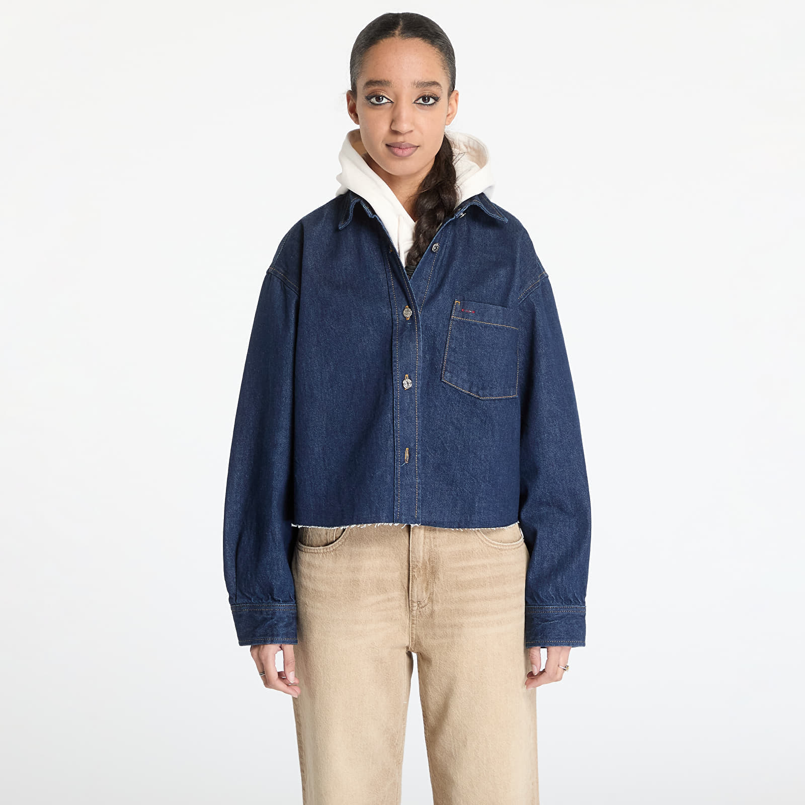 Jacket Tommy Jeans Cropped Denim Shirt Jacket Denim L Jacket Tommy Jeans Cropped Denim Shirt Jacket Denim L
