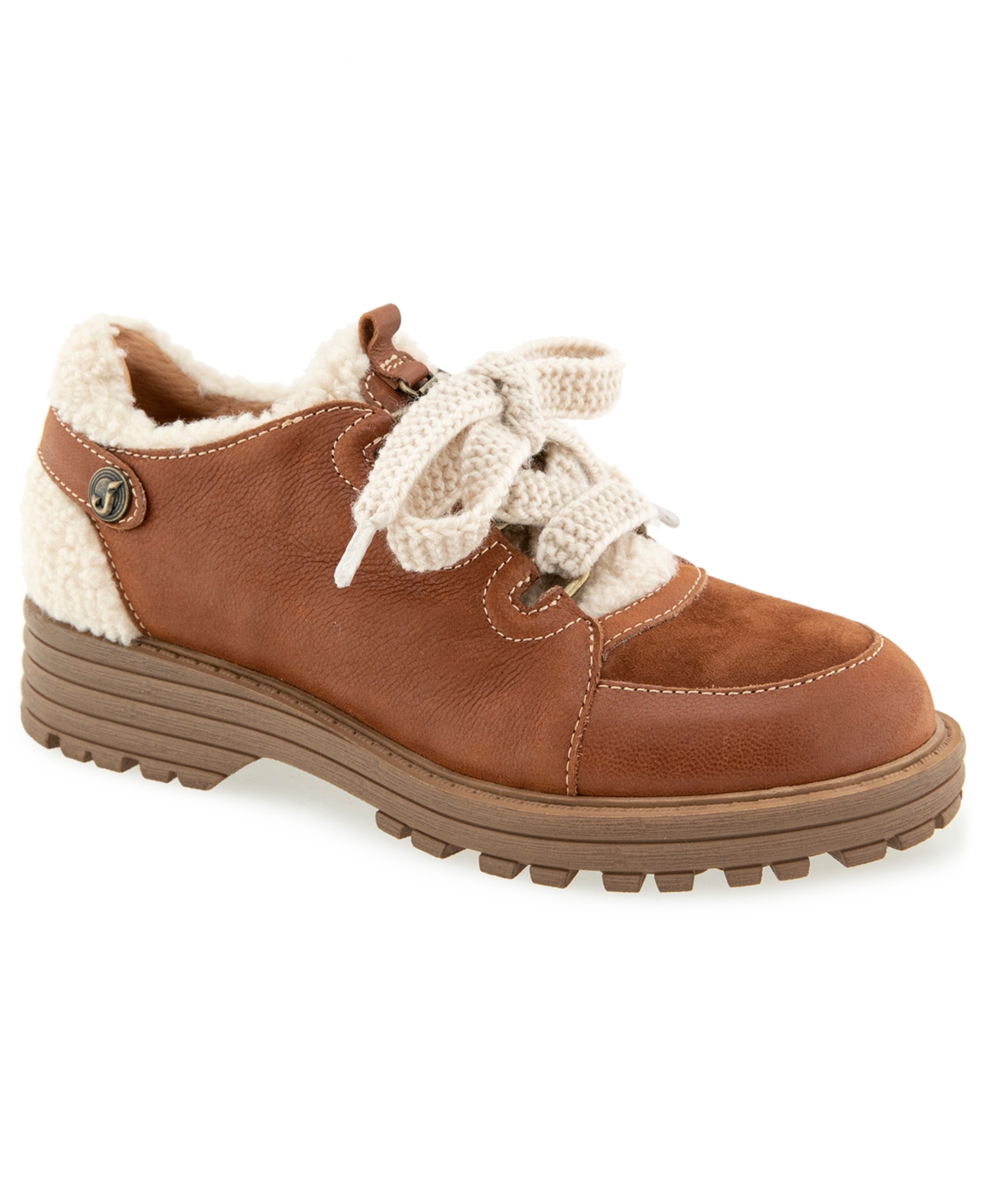 Jambu Women’s Lace-Up Round Toe Shoes – Cognac Jambu Women’s Lace-Up Round Toe Shoes – Cognac