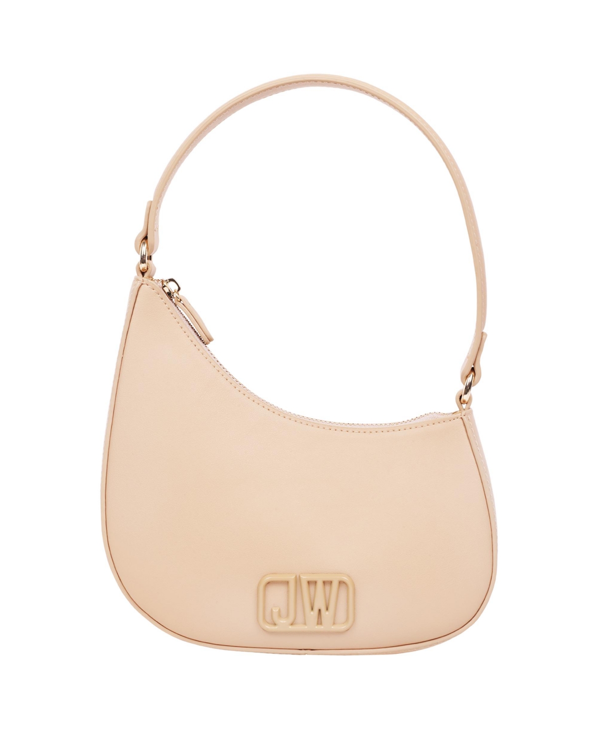 Jason Wu Smooth Pu Shoulder Bag with Tonal 3D Logo – Tan Jason Wu Smooth Pu Shoulder Bag with Tonal 3D Logo – Tan