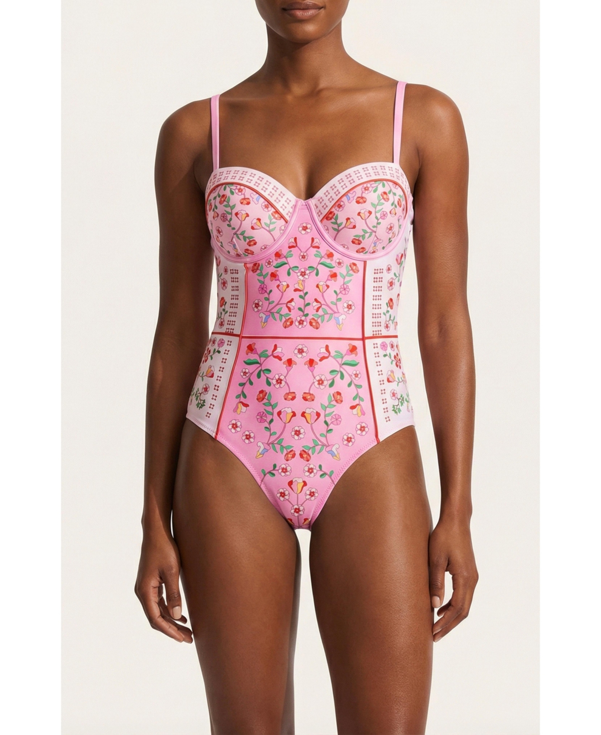 Jessie Zhao New York Women’s Blush Botanica One Piece Swimsuit