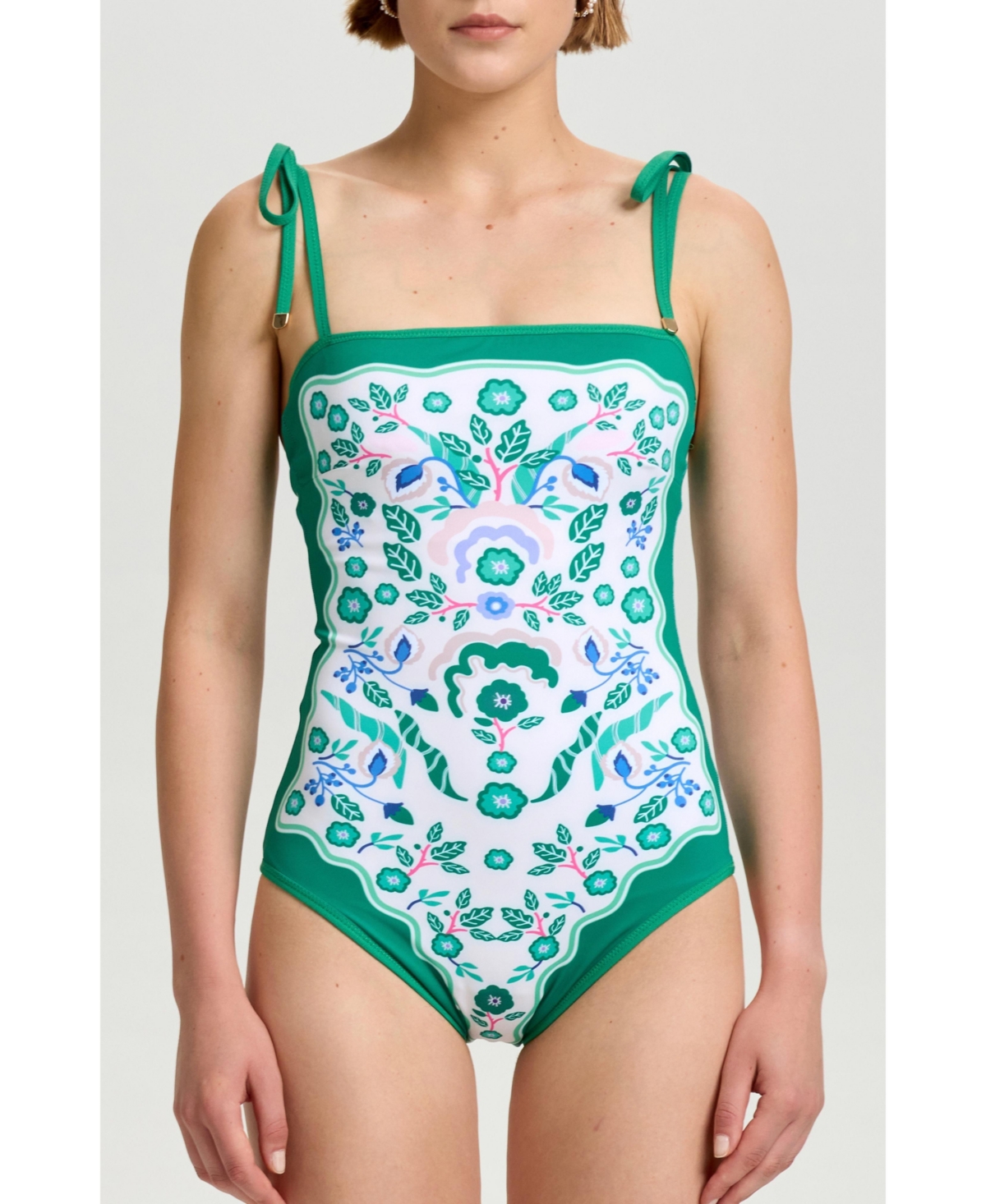 Jessie Zhao New York Women’s Botanic Reversible One-Piece Swimsuit – Green Jessie Zhao New York Women’s Botanic Reversible One-Piece Swimsuit – Green