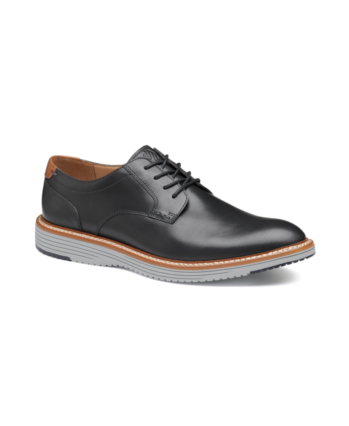 Johnston Murphy Hodges Plain Toe Oxford Casual Lace Up Shoe – Black Full Grain Johnston Murphy Hodges Plain Toe Oxford Casual Lace Up Shoe – Black Full Grain
