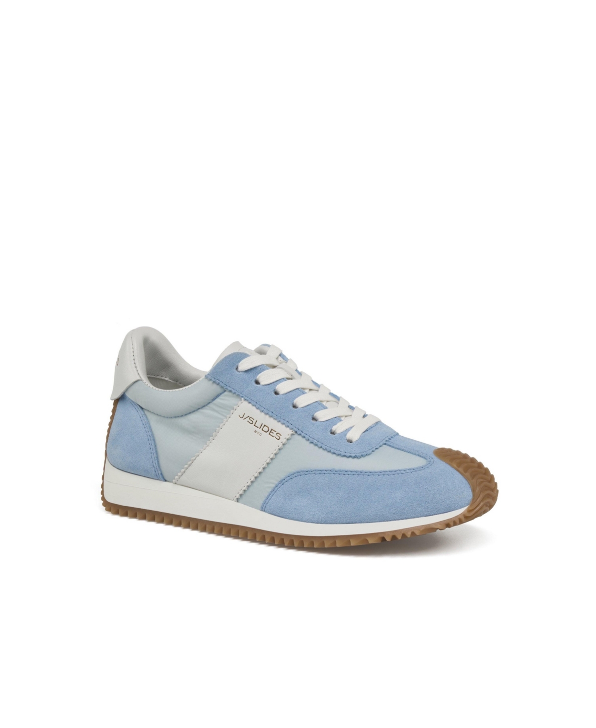 Jslides Lilith Women’s Shoe – Blue white leather