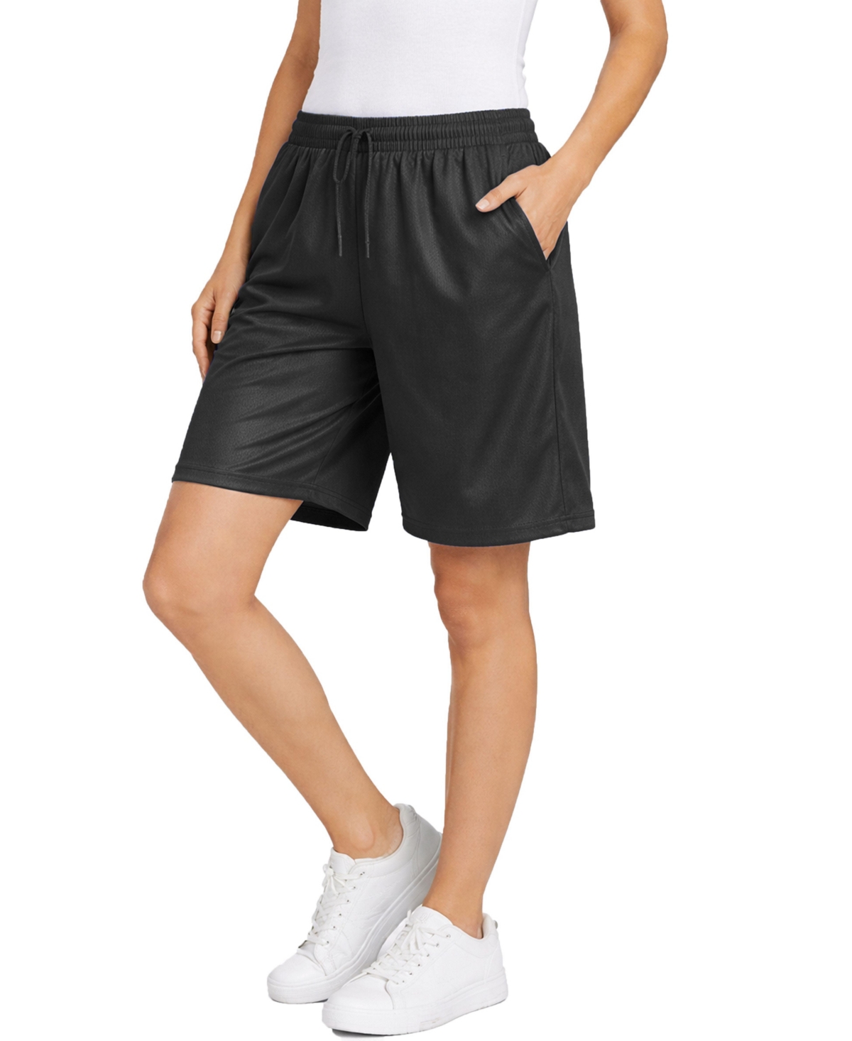 Jump Start Women’s Loose Fit Moisture-Wicking Performance Dazzle Shorts – Black Jump Start Women’s Loose Fit Moisture-Wicking Performance Dazzle Shorts – Black