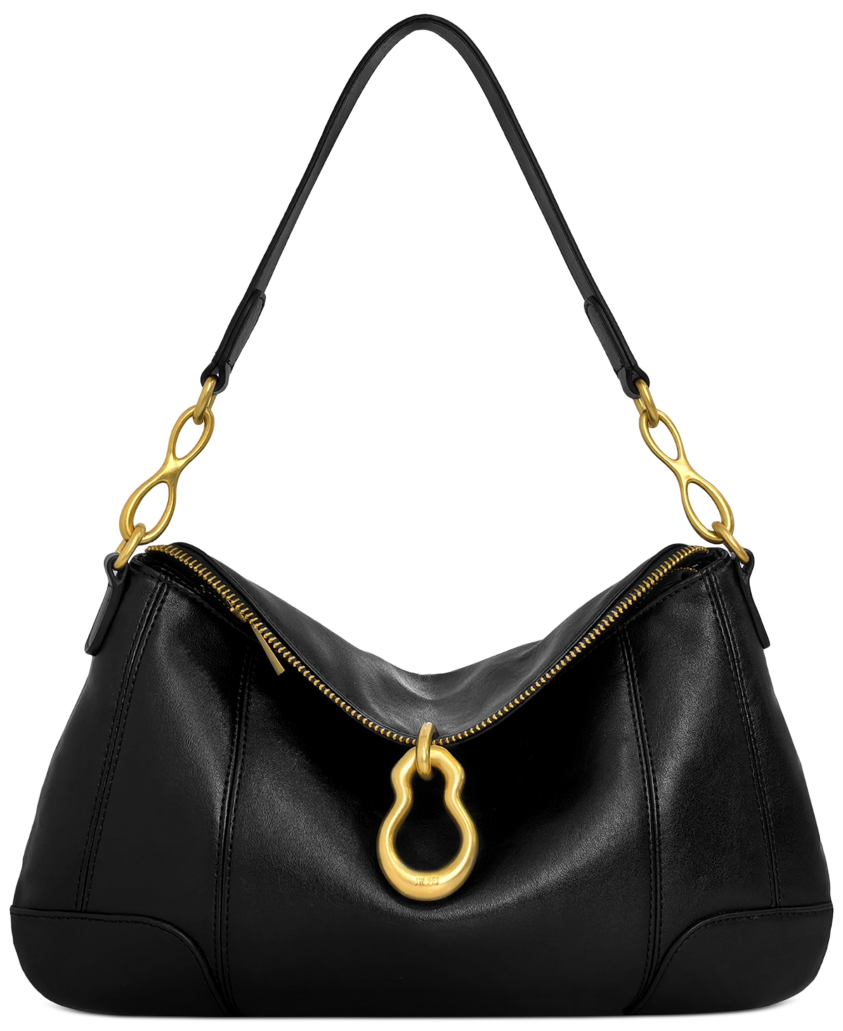 Jw Pei Jayla Metal Pendant Embellished Medium Shoulder Handbag – Black