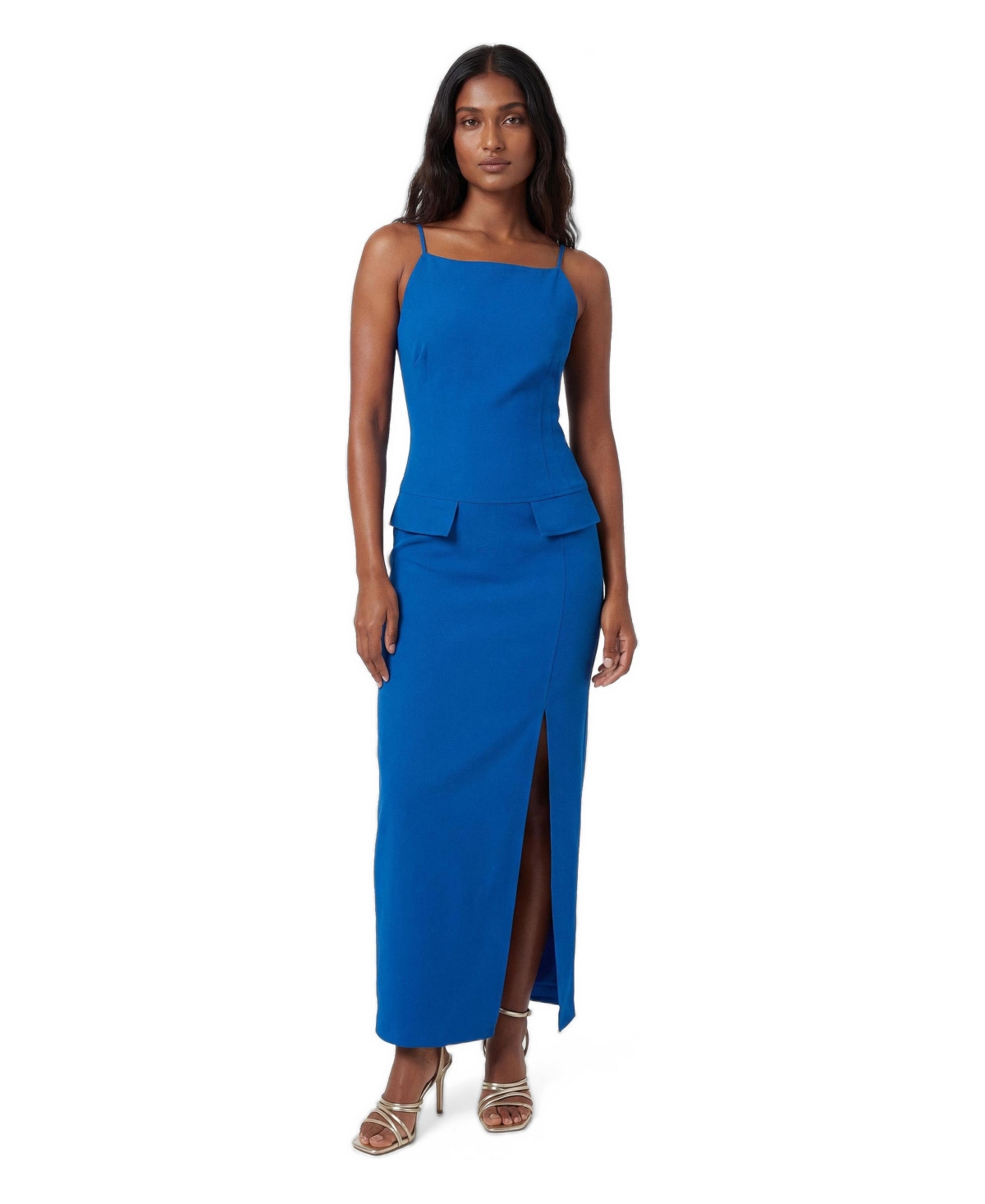 Karen Millen Women’s Square Neck Pencil Dress – Cobalt