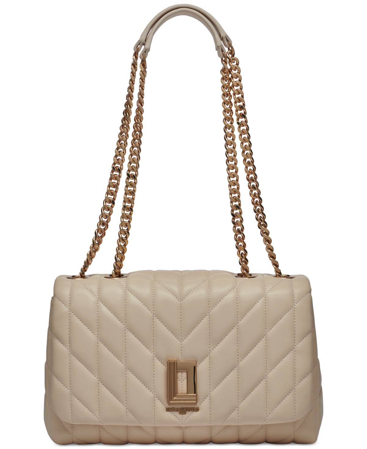 Karl Lagerfeld Paris Lafayette Small Shoulder Handbag – Brie