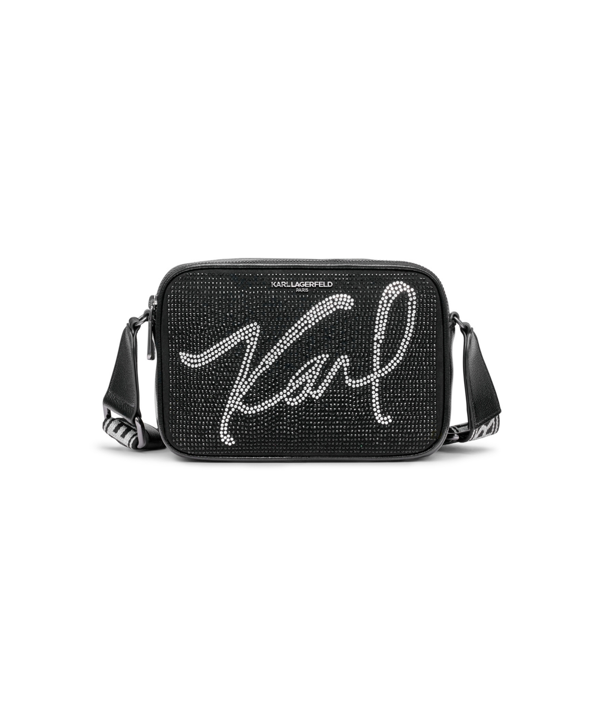 Karl Lagerfeld Paris Maybelle Crossbody – Black/Silver