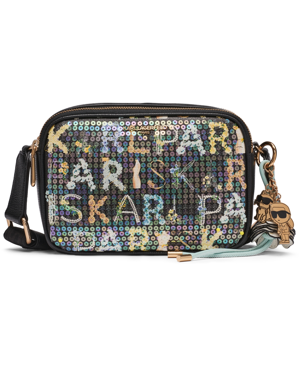 Karl Lagerfeld Paris Maybelle Small Crossbody Bag – Black Multi