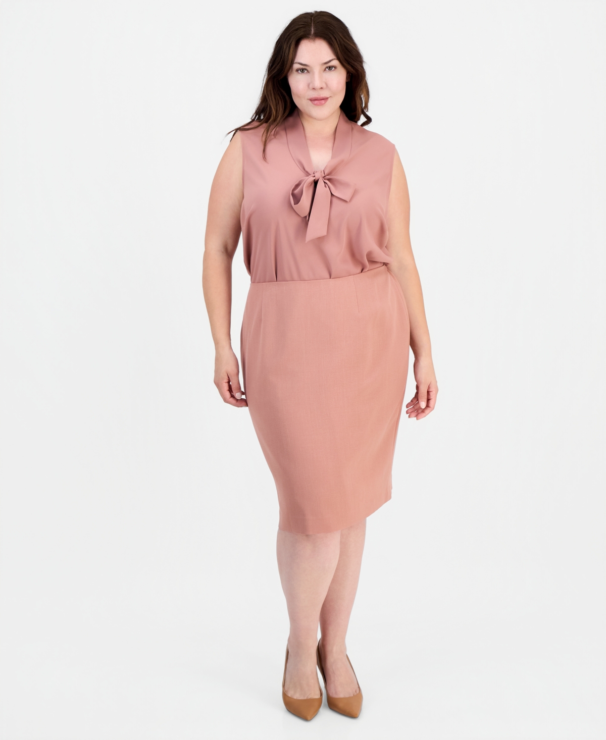 Kasper Plus Size Pencil Skirt – Tearose