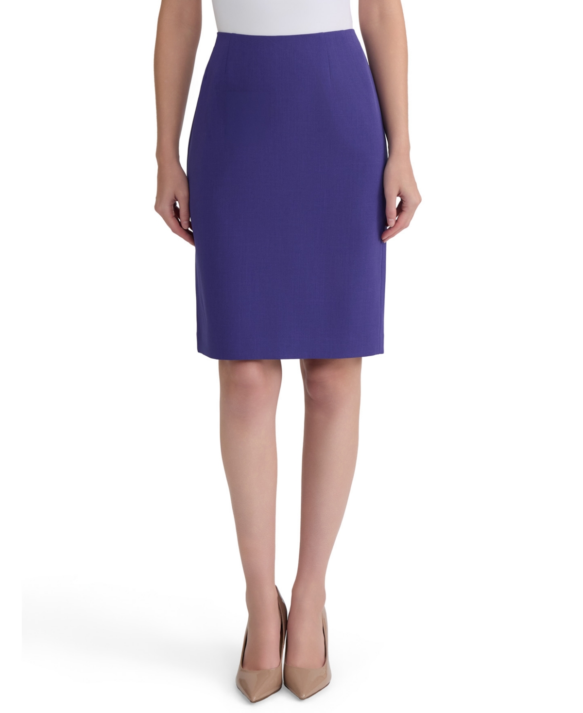 Kasper Women’s Crepe Pencil Skirt – Regal Plum Kasper Women’s Crepe Pencil Skirt – Regal Plum
