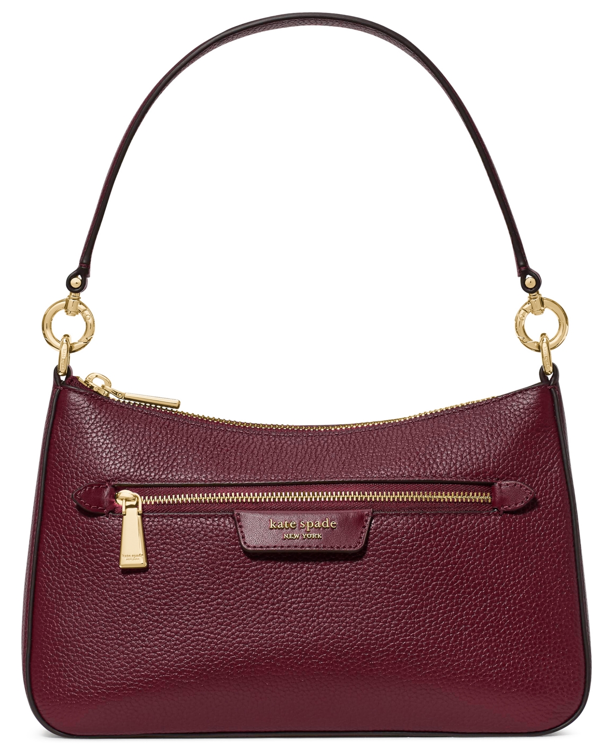 Kate Spade New York Hudson Small Pebbled Leather Convertible Crossbody – Cherry Juice Kate Spade New York Hudson Small Pebbled Leather Convertible Crossbody – Cherry Juice
