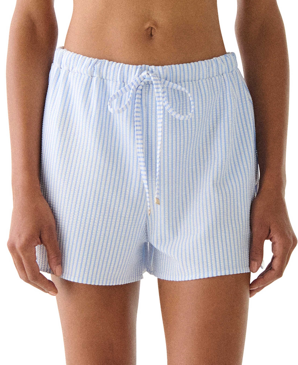 Kate Spade Women’s Striped Cover-Up Shorts – Diamond Blue Kate Spade Women’s Striped Cover-Up Shorts – Diamond Blue