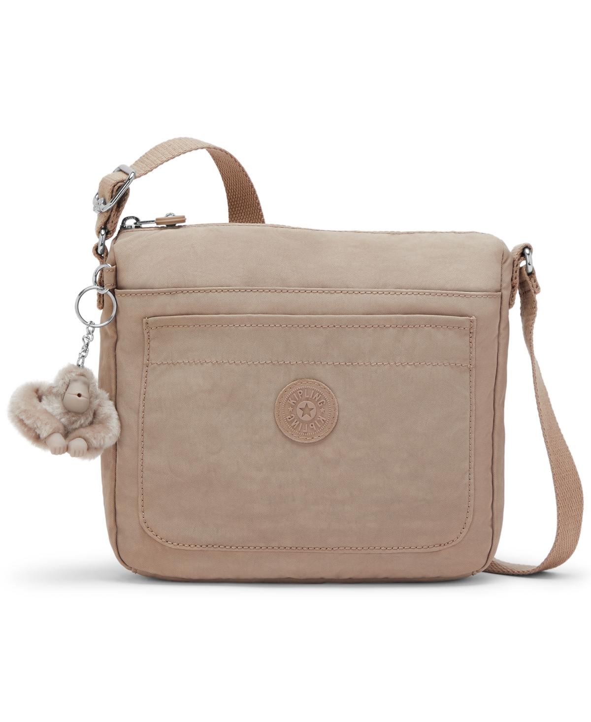 Kipling Women’s Sebastian Medium Crossbody Bag – Tan Beige Kipling Women’s Sebastian Medium Crossbody Bag – Tan Beige