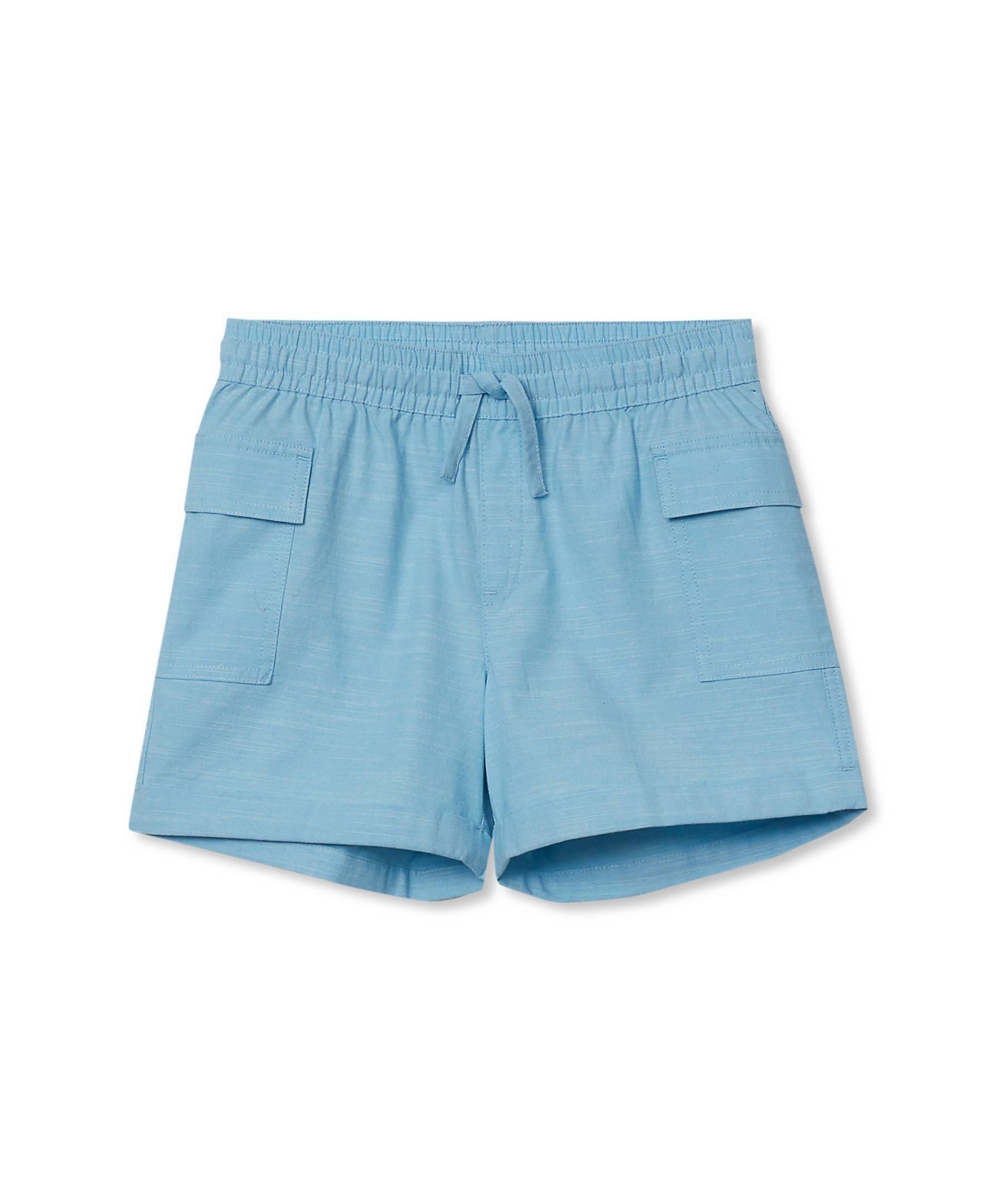 Lands’ End Girls Utility Cargo Shorts – Baltic sea blue