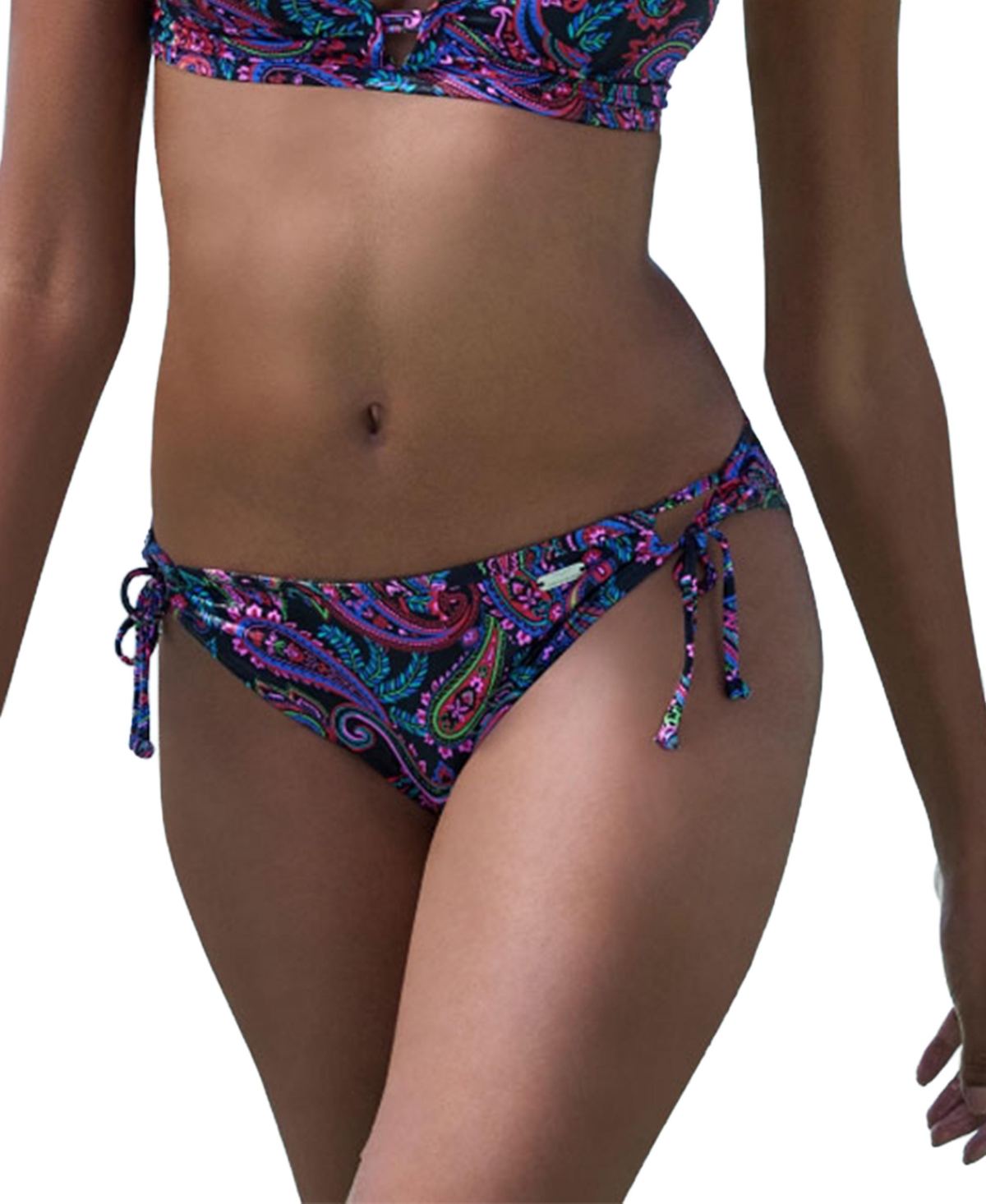 Lascana Women’s Paisley Print Bikini Swimsuit Bottom – Black printed Lascana Women’s Paisley Print Bikini Swimsuit Bottom – Black printed