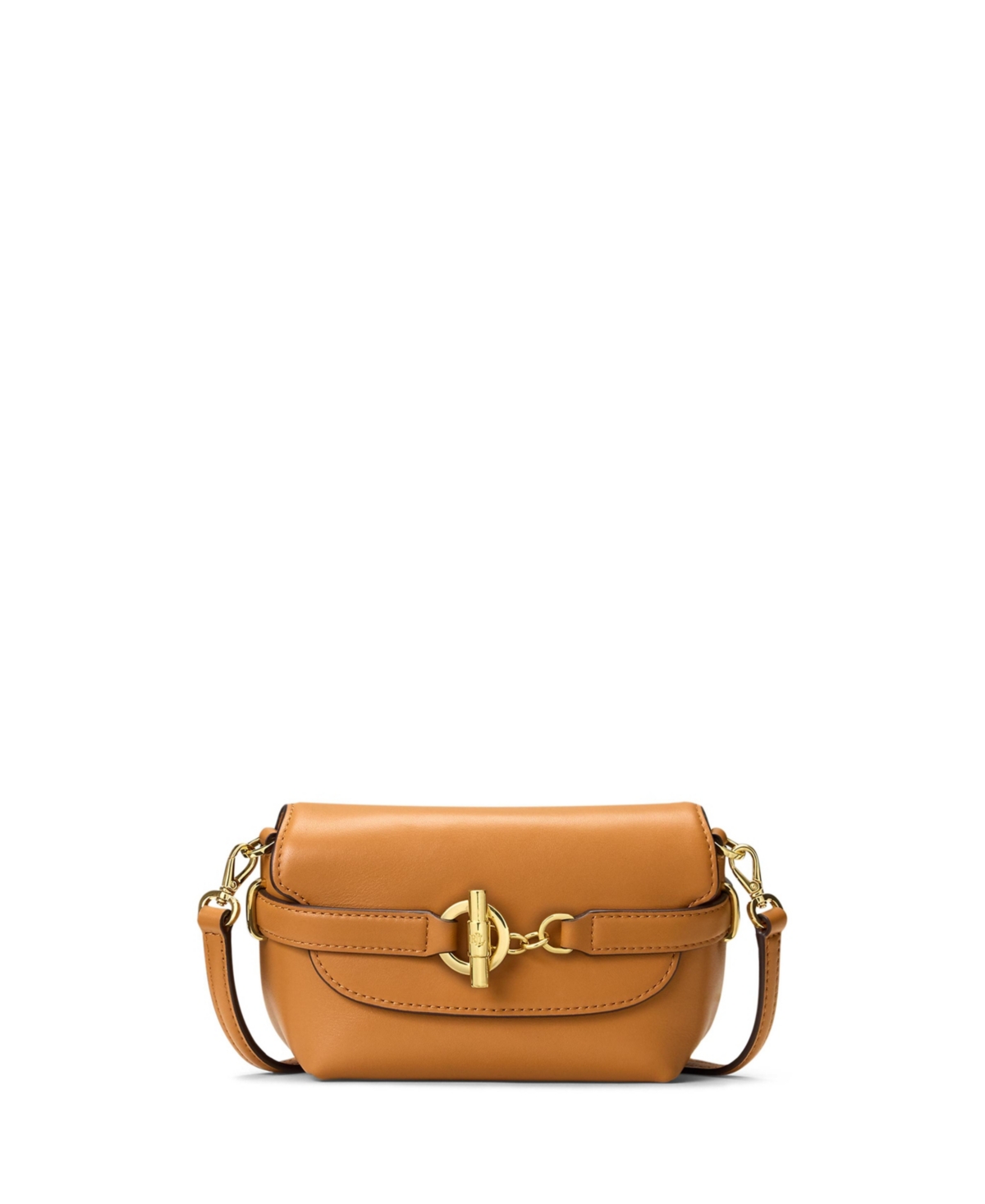 Lauren Ralph Lauren Leather Small Blaike Crossbody Bag – Caramel Lauren Ralph Lauren Leather Small Blaike Crossbody Bag – Caramel