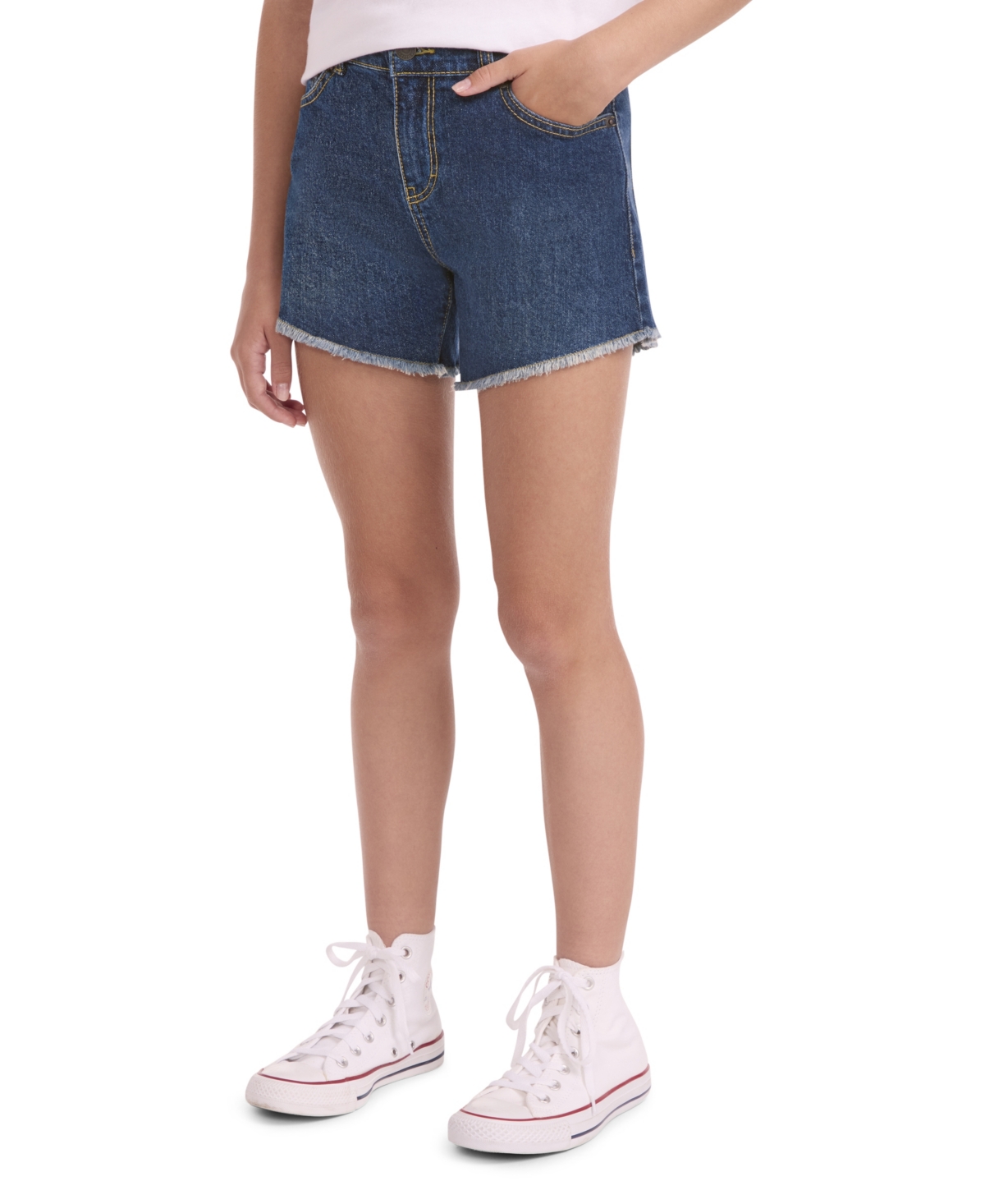 Levi’s Big Girls A-Line Shorts – Indigo Blue Levi’s Big Girls A-Line Shorts – Indigo Blue