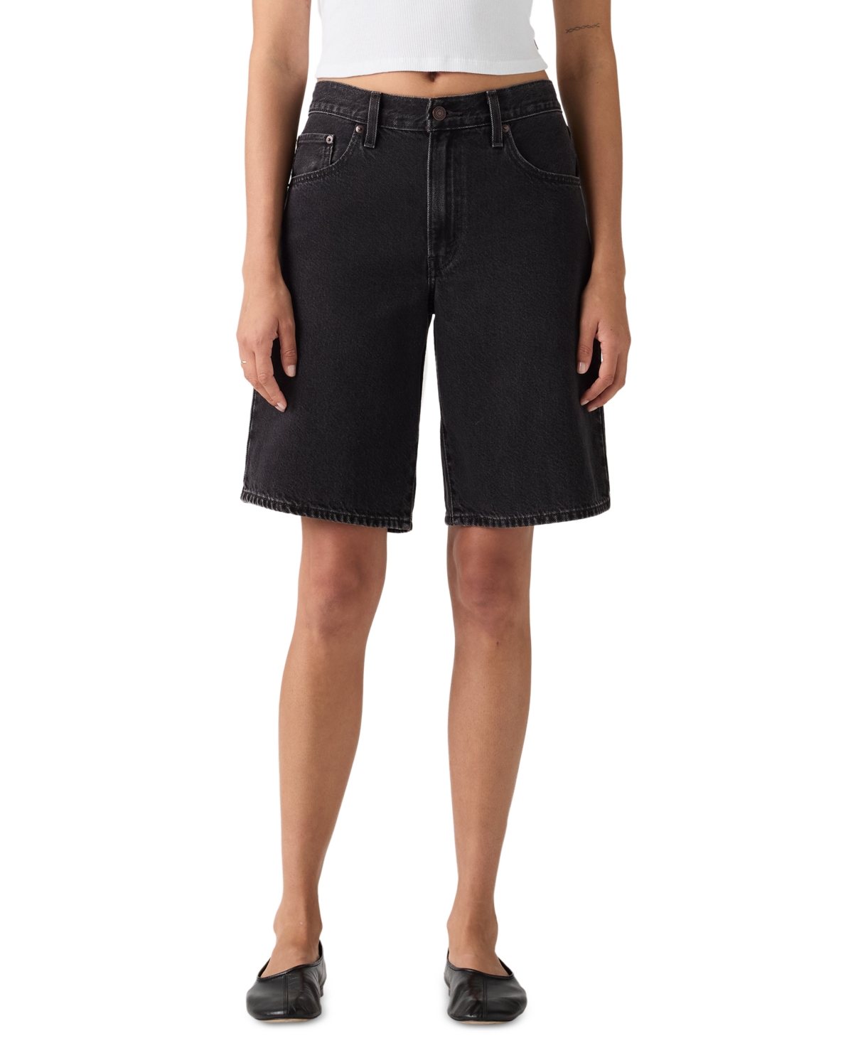 Levi’s Women’s Baggy Dad Mid-Rise Shorts – Open Mind Levi’s Women’s Baggy Dad Mid-Rise Shorts – Open Mind