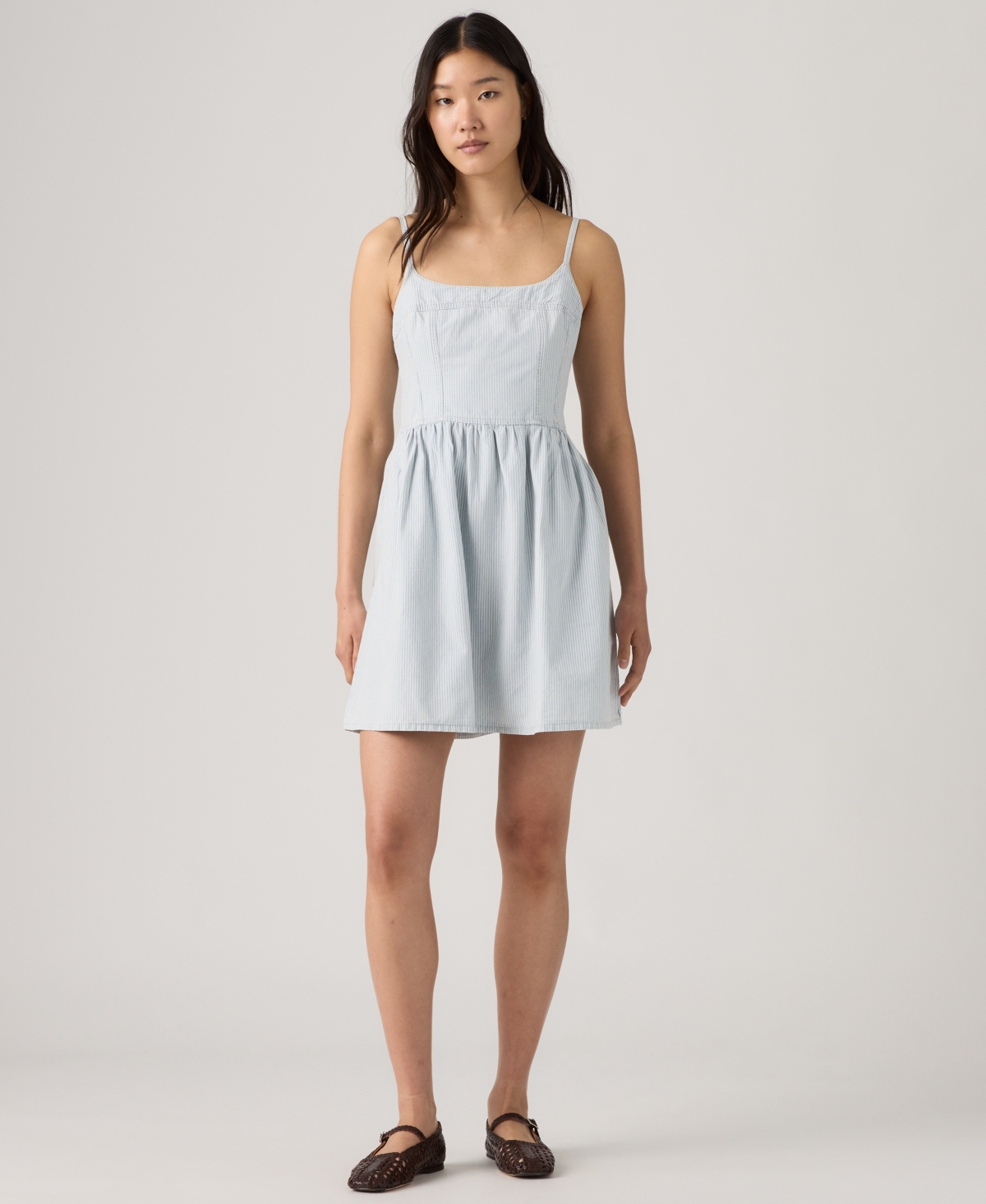 Levi’s Women’s Jadine Square Neck Denim Mini Dress – Handy Women